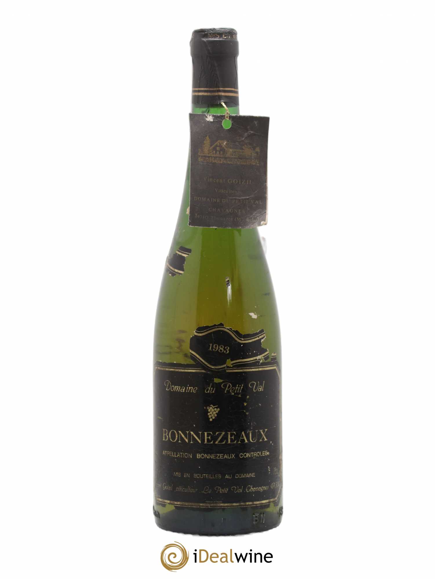 Bonnezeaux Dommaine Du Petit Val Vincent Goizil (sans prix de réserve) 1983 - Posten von 1 Flasche - 0