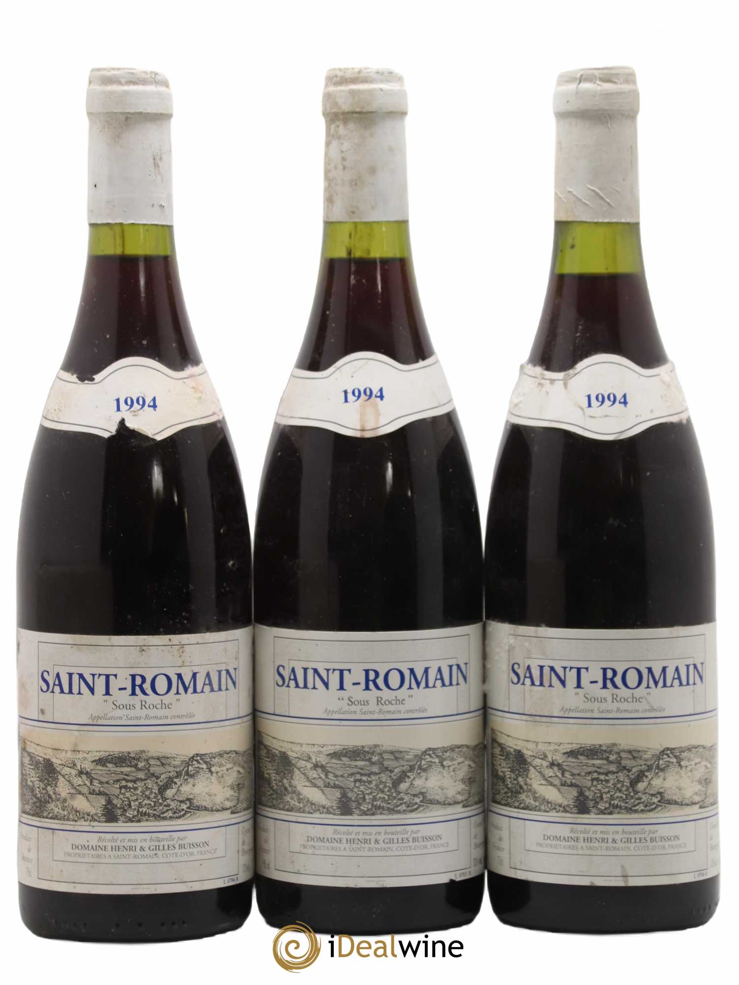 Saint-Romain Sous Roche Henri et Gilles Buisson (Domaine) (sans prix de réserve) 1994 - Lot de 3 bouteilles - 0