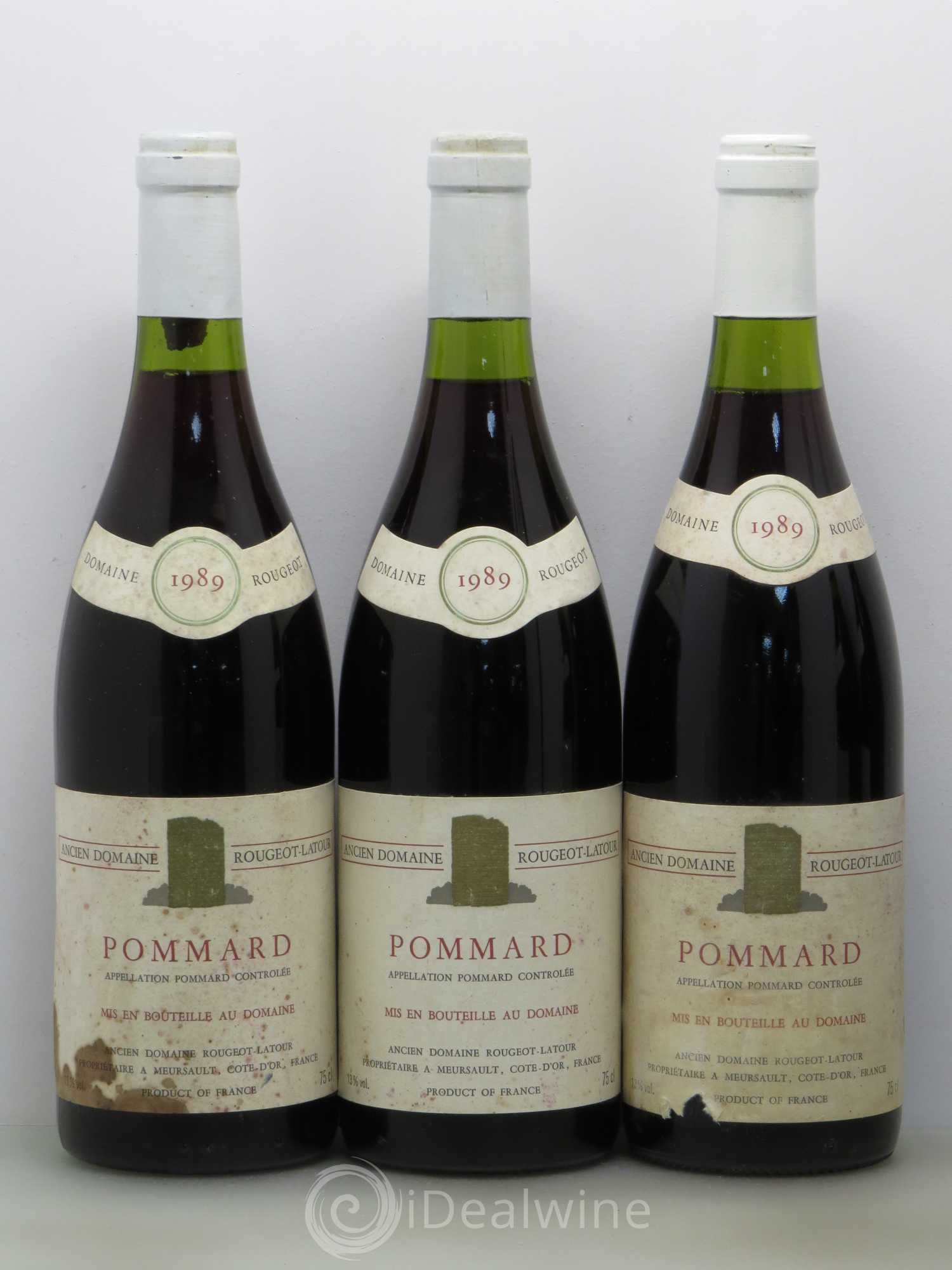 Pommard Rougeot Latour 1989 - Lot de 5 bouteilles - 1