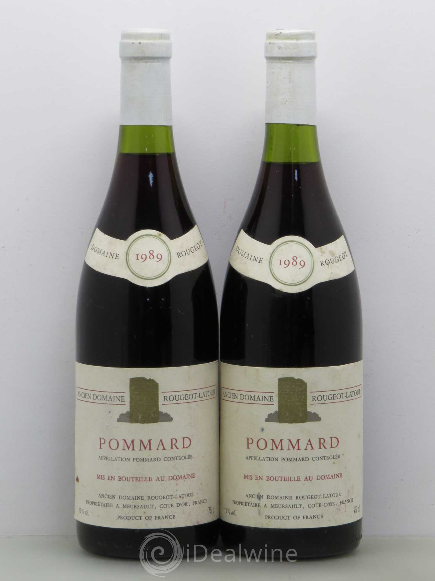 Pommard Rougeot Latour 1989 - Lot de 5 bouteilles - 2