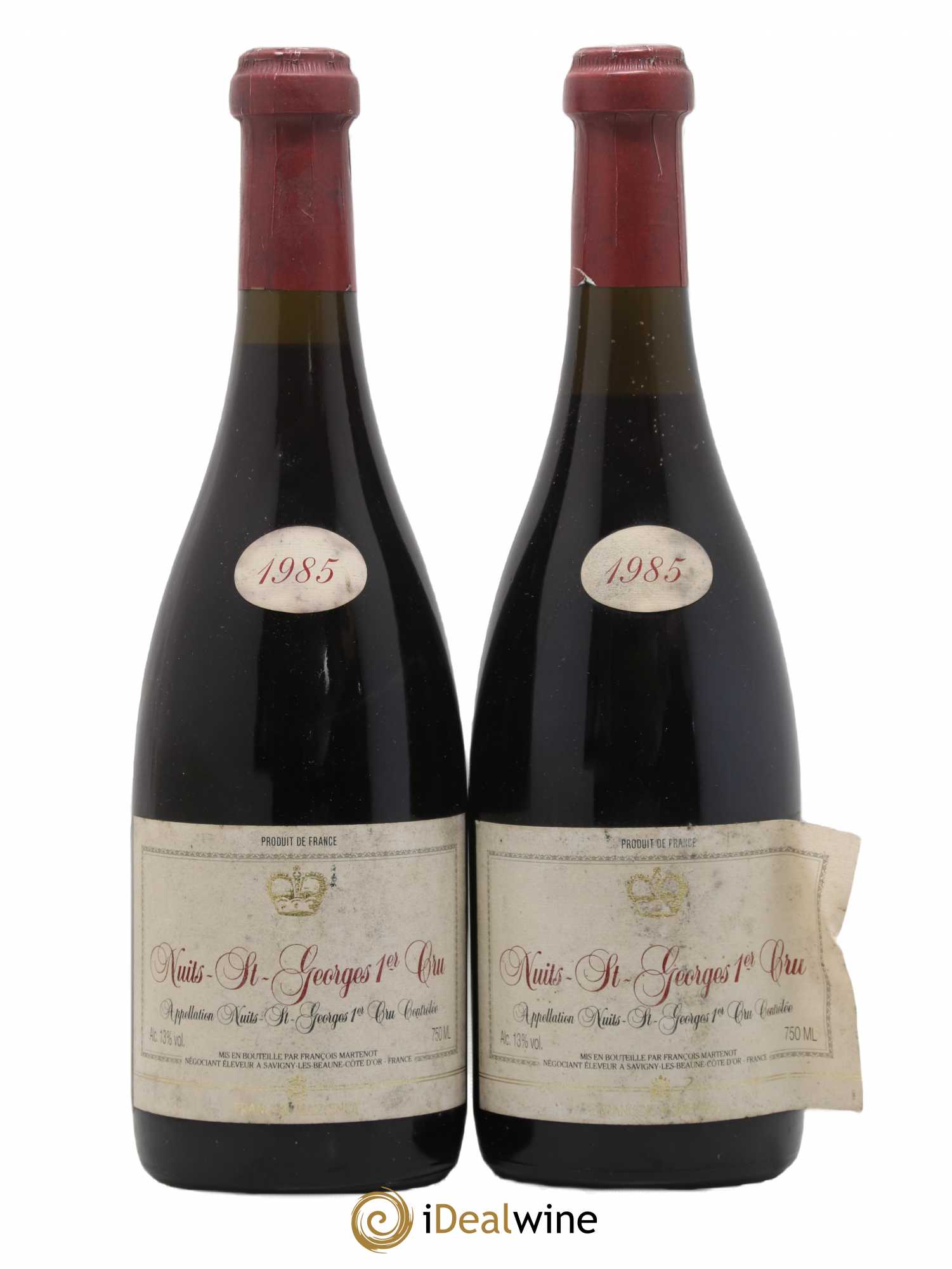 Nuits-Saint-Georges 1er Cru Martenot 1985 - Lot de 2 bouteilles - 0