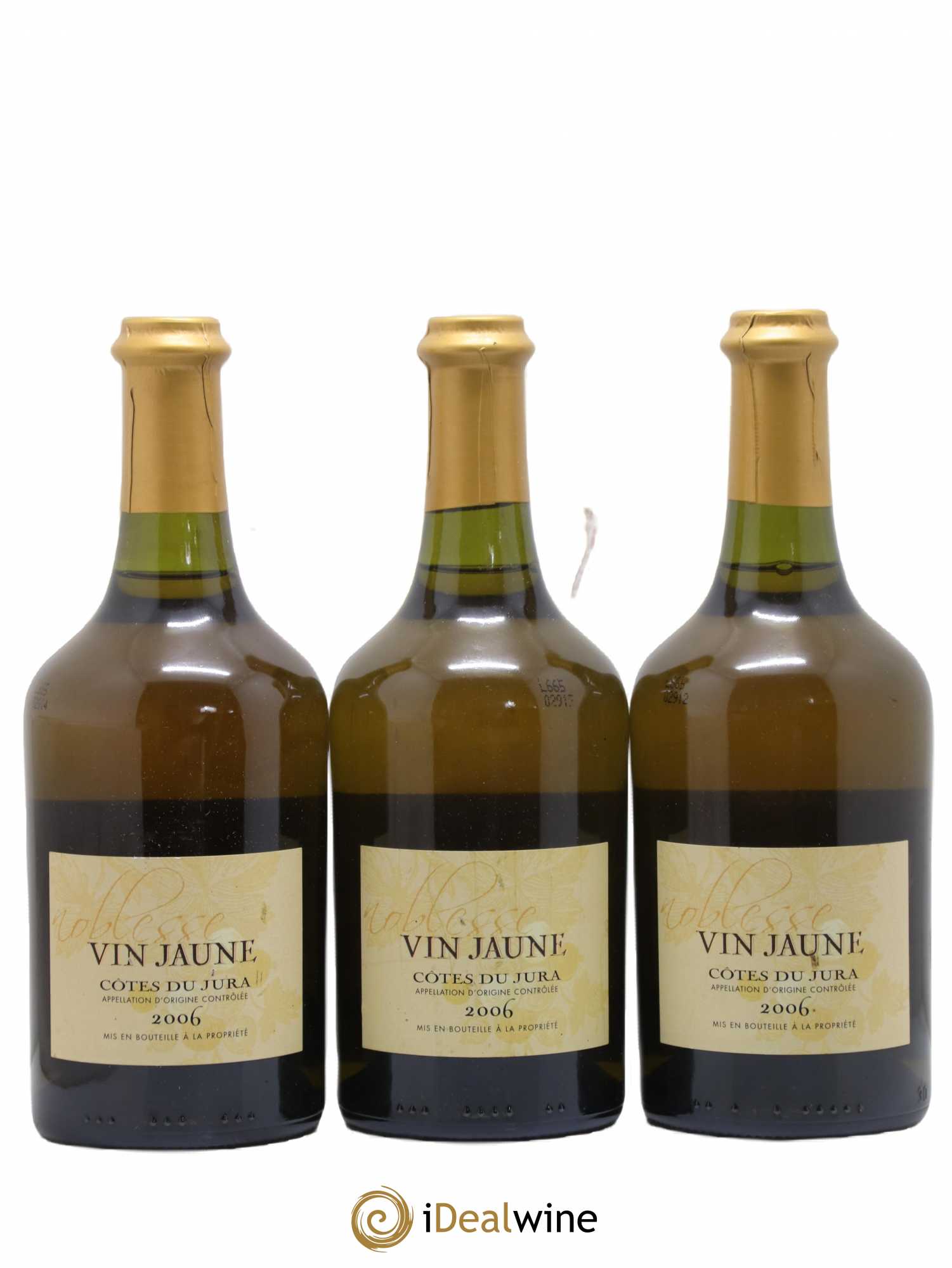 Côtes du Jura Vin Jaune Noblesse 2006 - Posten von 3 Flaschen - 0