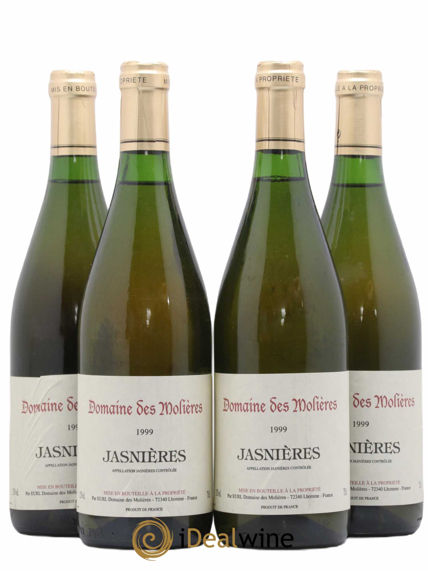 Jasnières Domaine des Molières (sans prix de réserve) 1999 - Lot de 4 bouteilles - 0