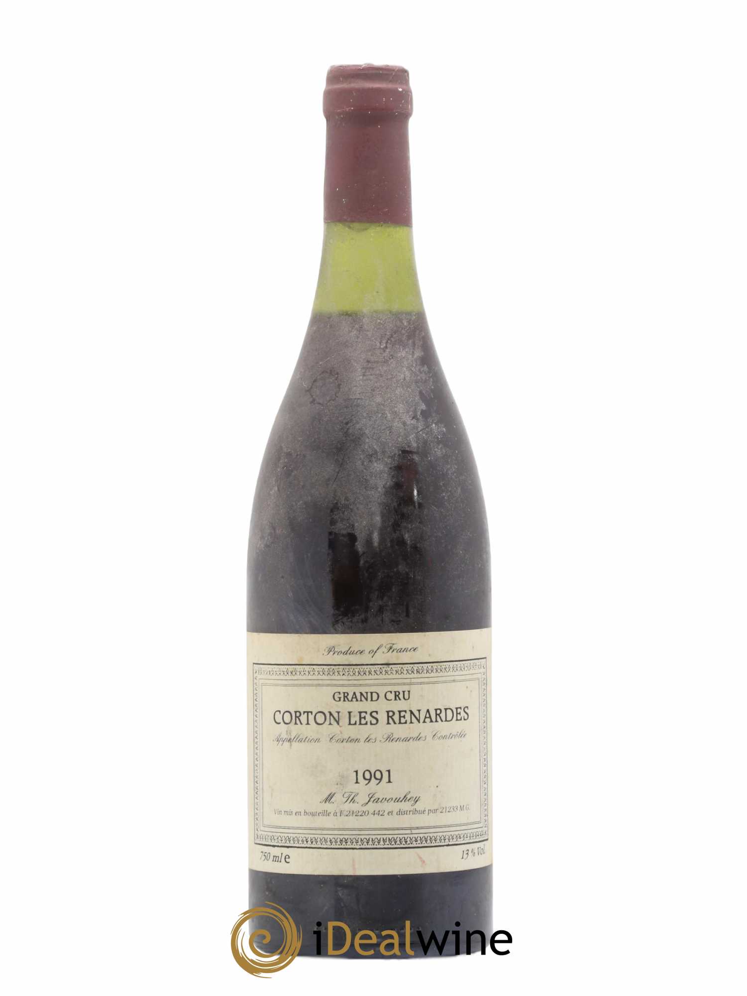Corton Grand Cru Renardes Javouhey 1991 - Posten von 1 Flasche - 0