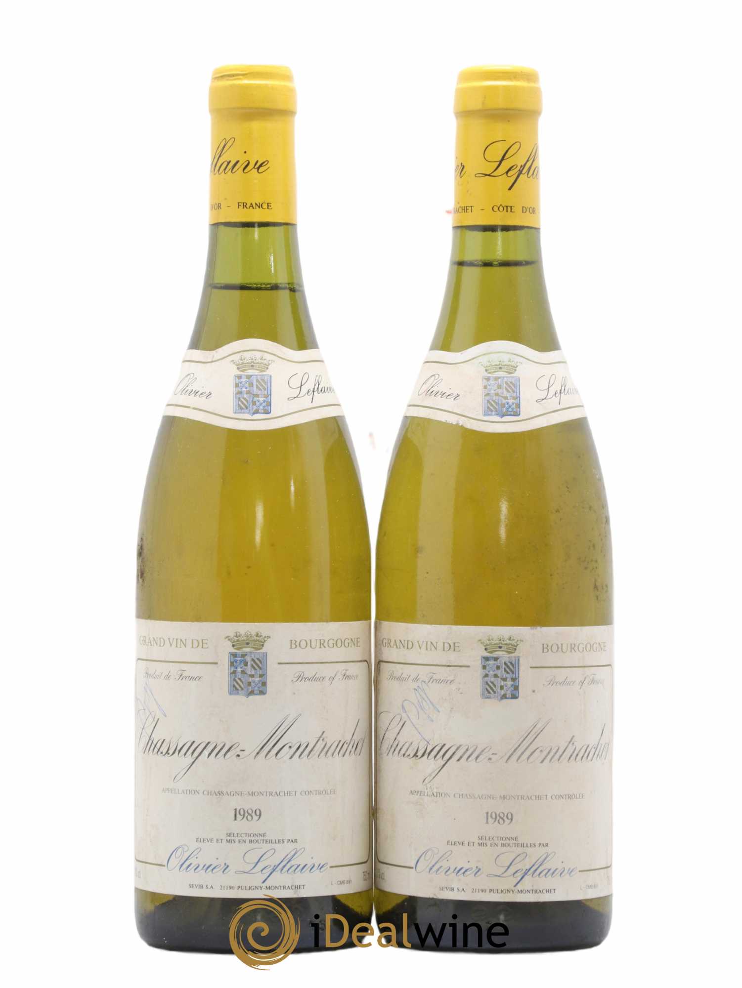 Chassagne-Montrachet Olivier Leflaive Olivier Leflaive 1989 - Lot de 2 bouteilles - 0