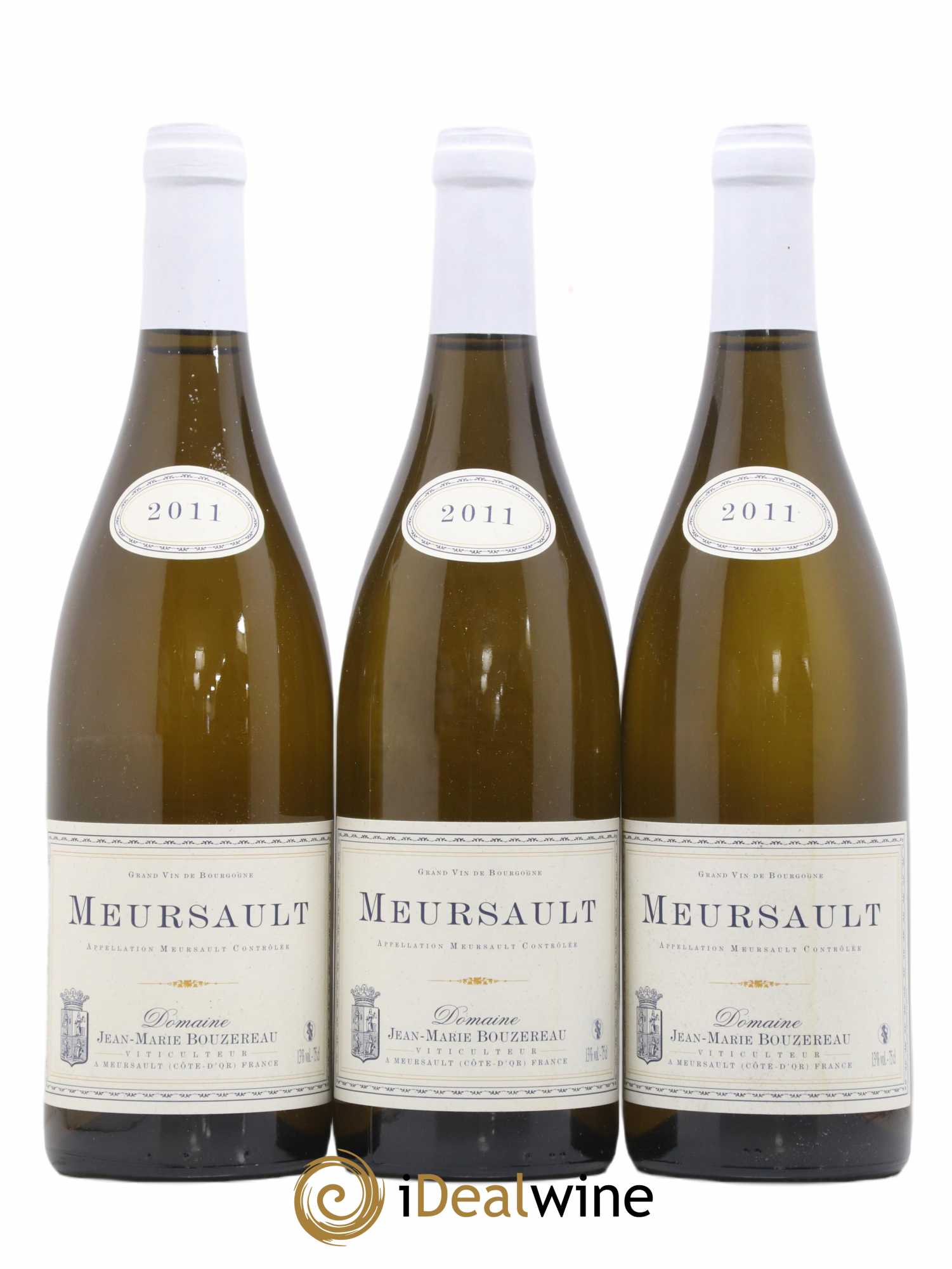 Meursault Jean Marie Bouzereau (sans prix de réserve) 2011 - Posten von 3 Flaschen - 0