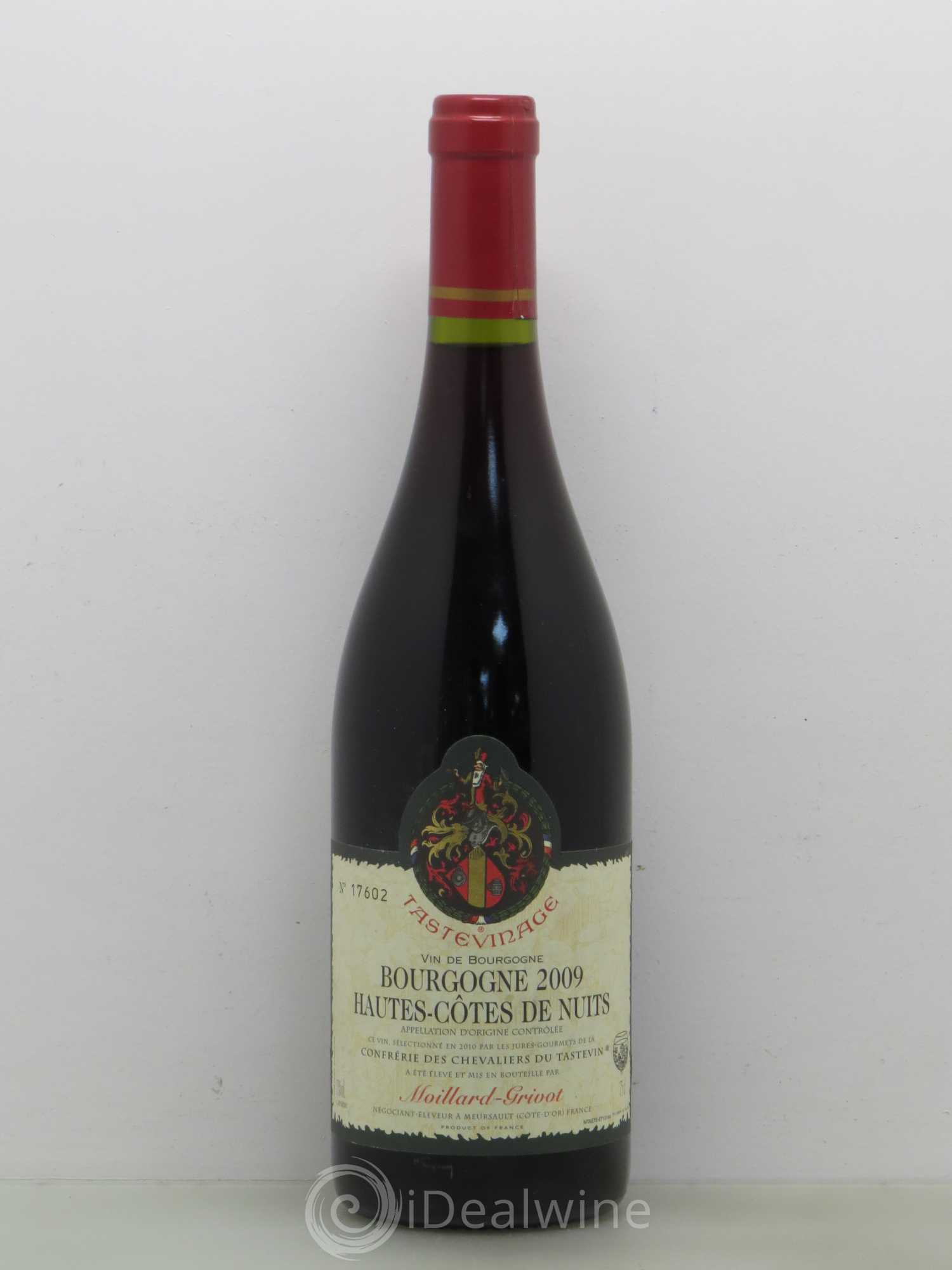 Hautes-Côtes de Nuits Moillard Grivot Tastevinage 2009 - Posten von 1 Flasche - 0