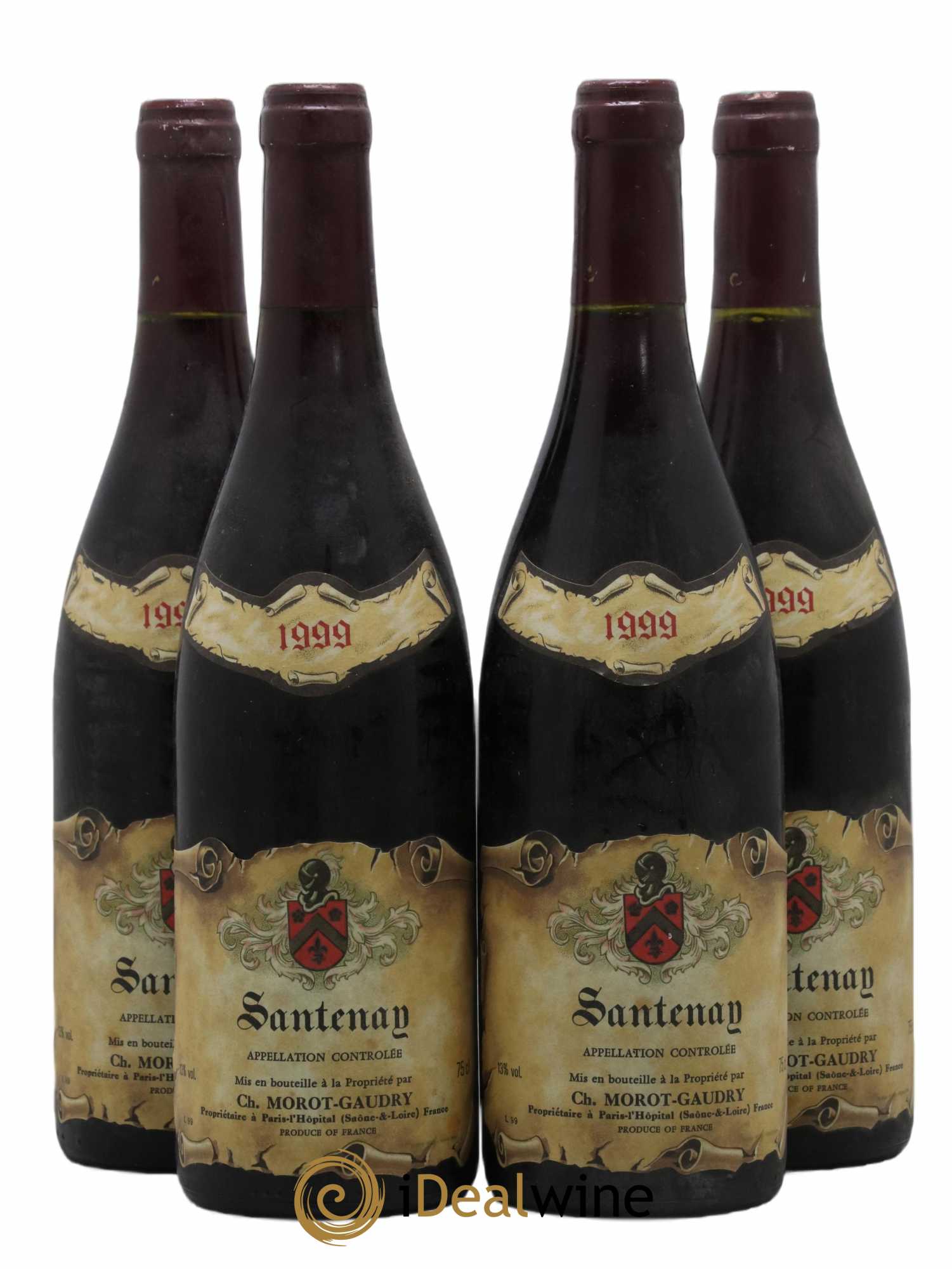 Santenay Morot Gaudry (sans prix de réserve) 1999 - Lot de 4 bouteilles - 0