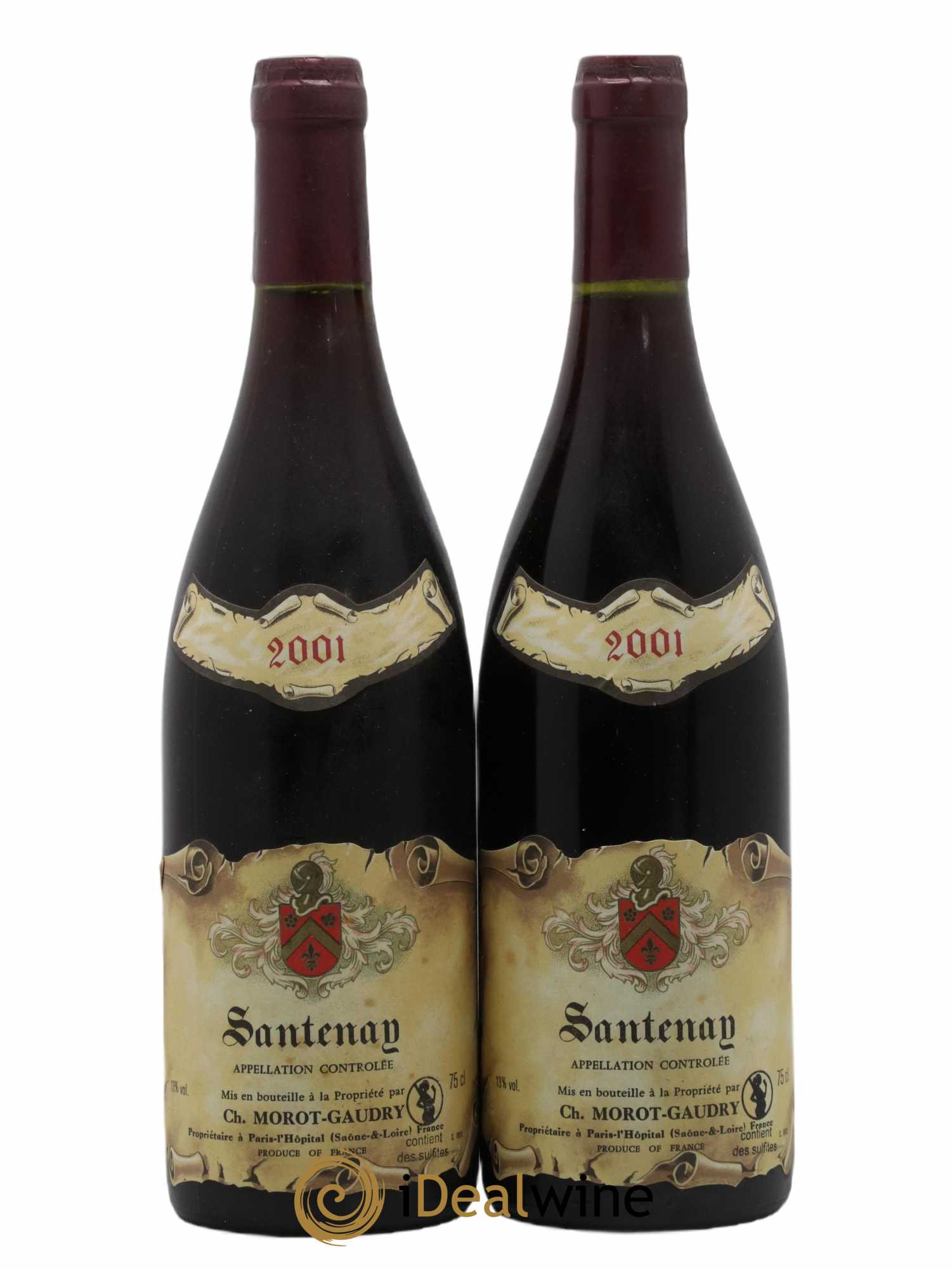 Santenay Morot Gaudry (no reserve) (no reserve) 2001 - Lot of 2 bottles - 0