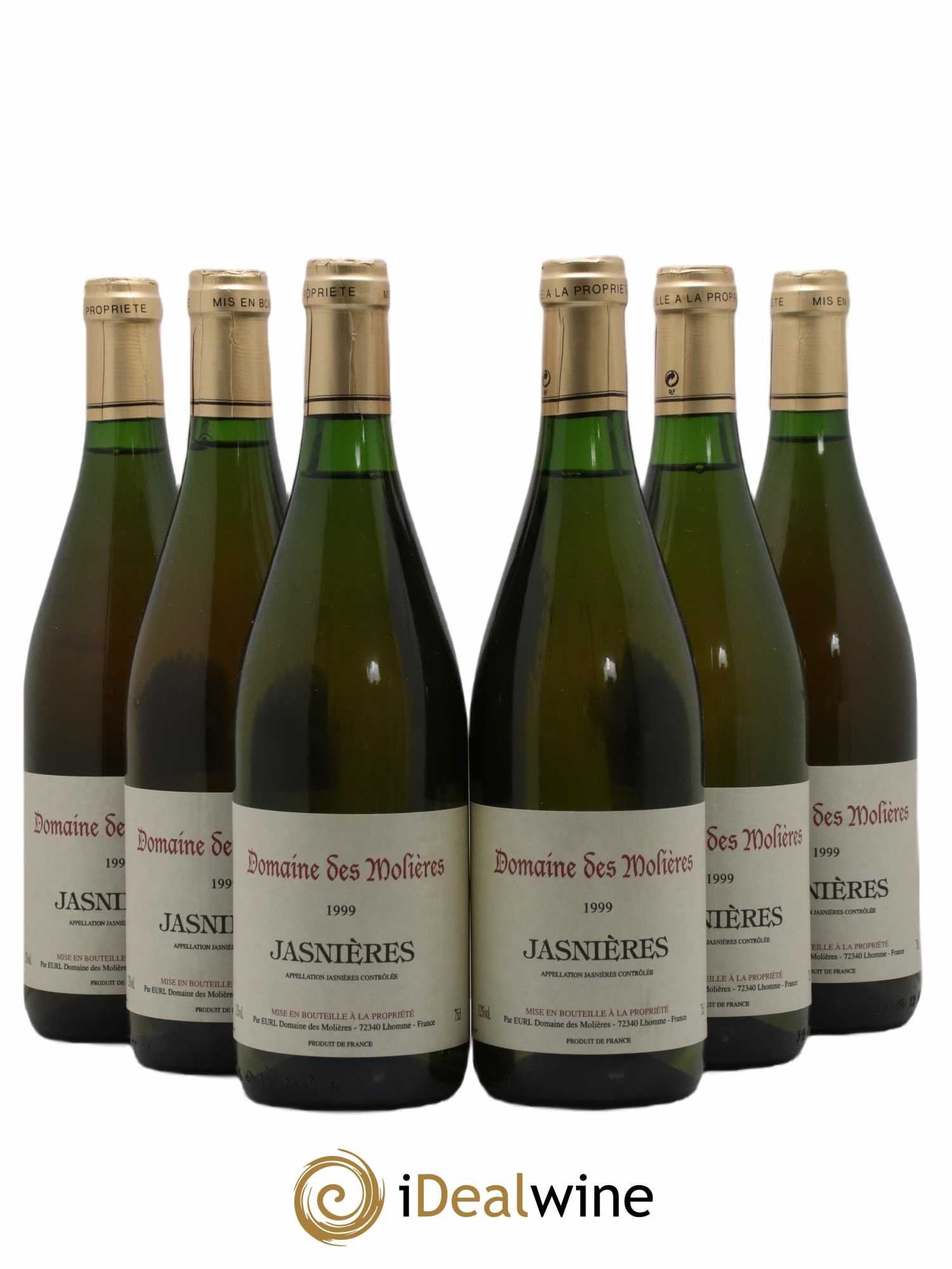 Jasnières Domaine des Molières (sans prix de réserve) 1999 - Lot de 6 bouteilles - 0