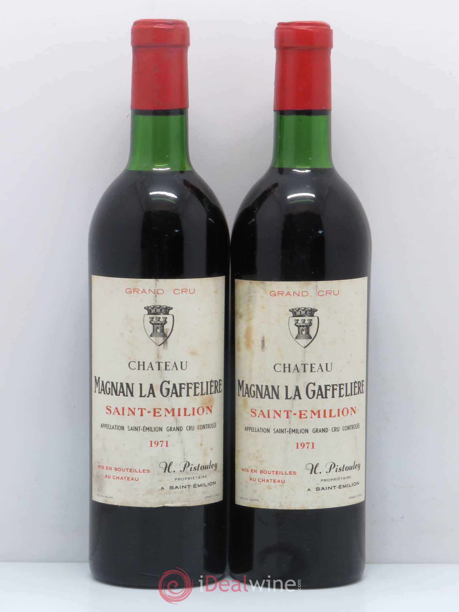 Château Magnan la Gaffelière 1971 - Lot de 2 bouteilles - 0