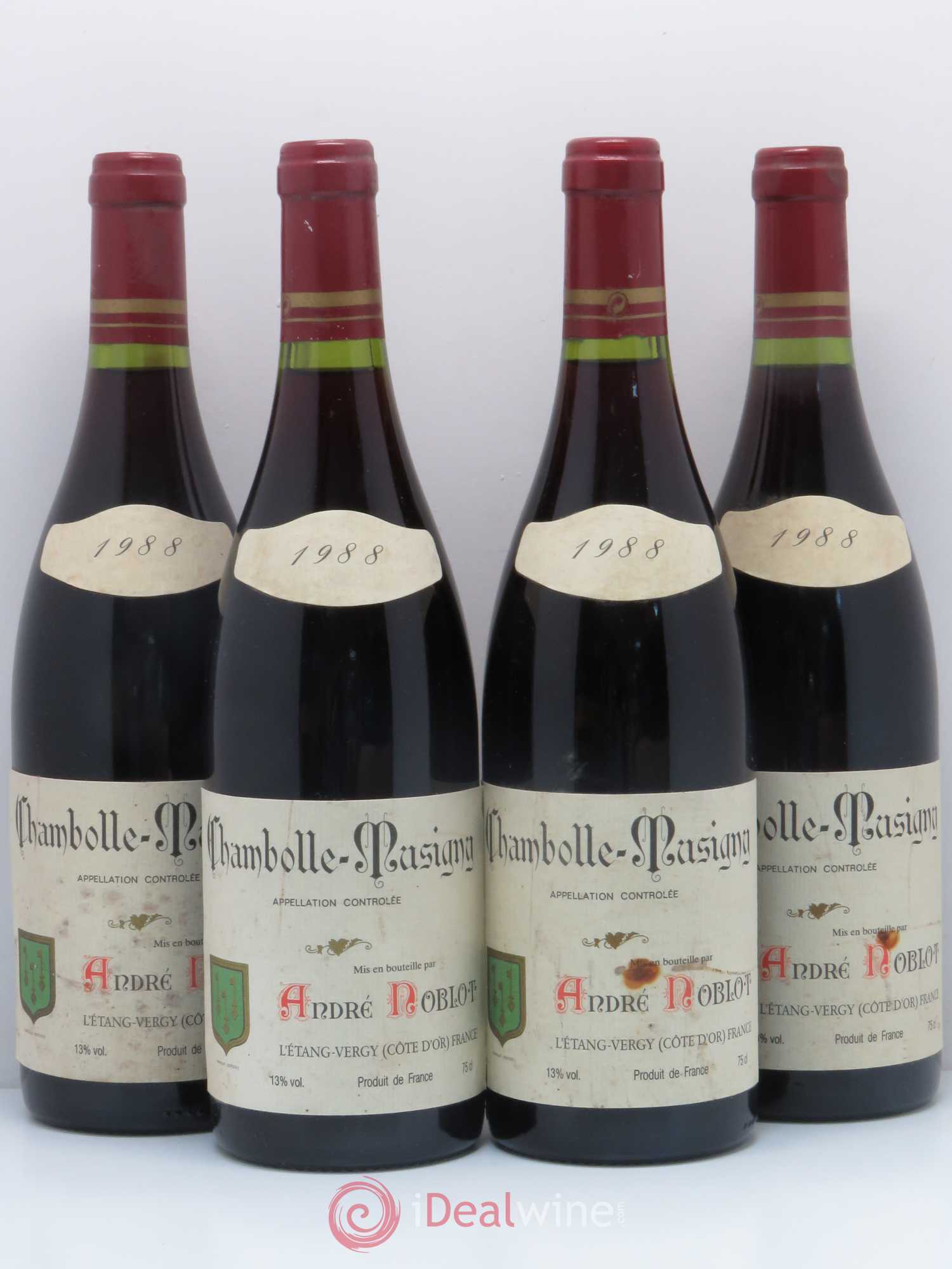 Chambolle-Musigny Domaine André Roblot 1988 - Posten von 4 Flaschen - 0
