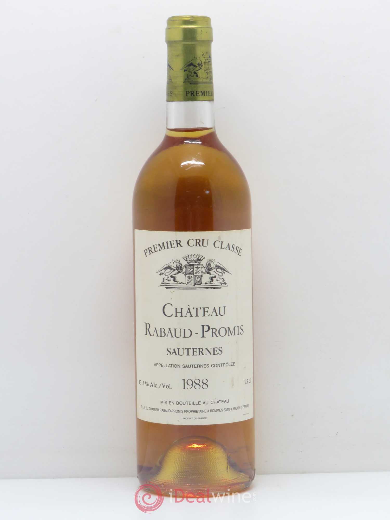 Château Rabaud Promis 1er Grand Cru Classé 1988 - Posten von 1 Flasche - 0