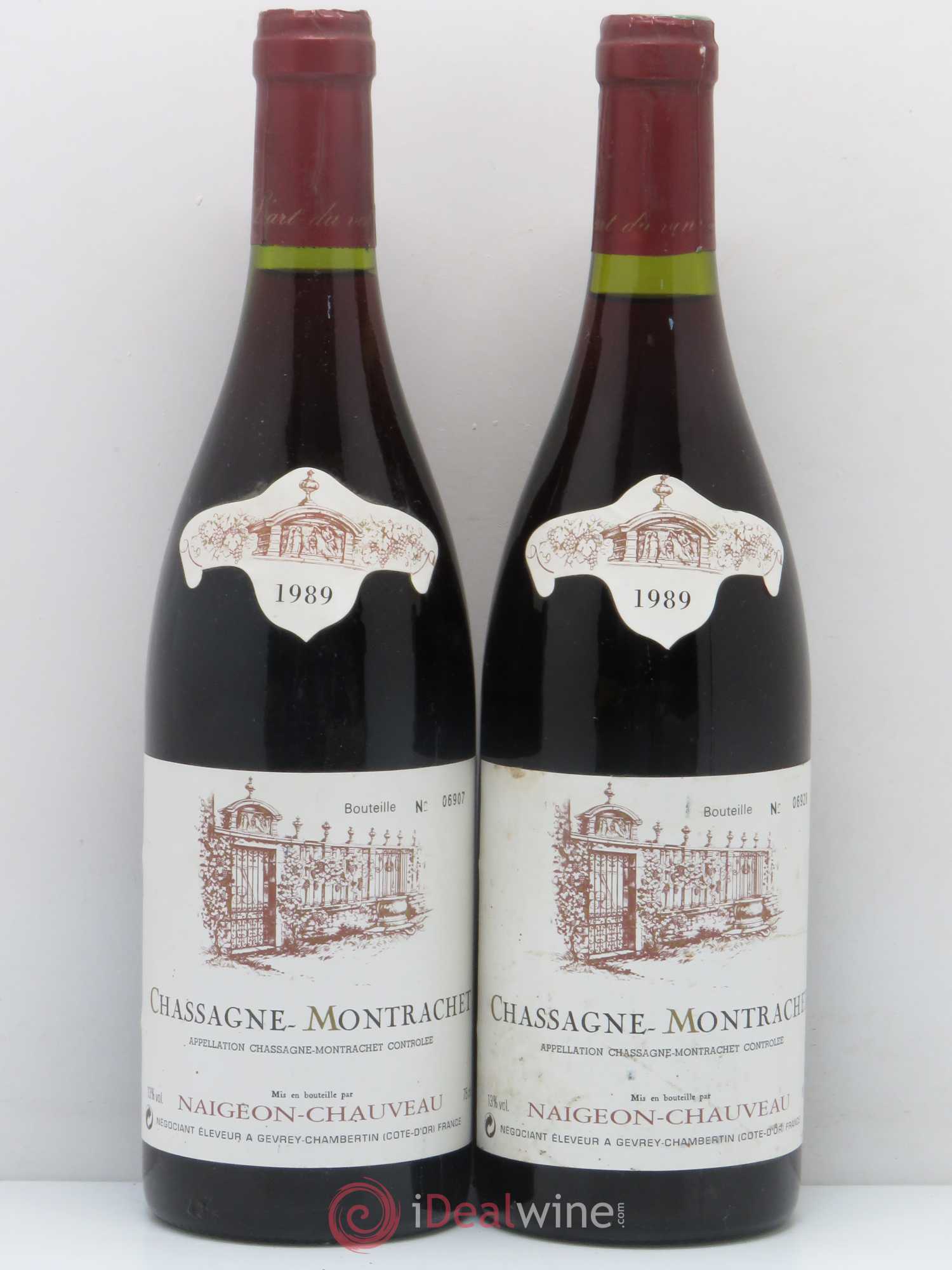 Chassagne-Montrachet Domaine Naigeon Chauveau 1989 - Posten von 2 Flaschen - 0