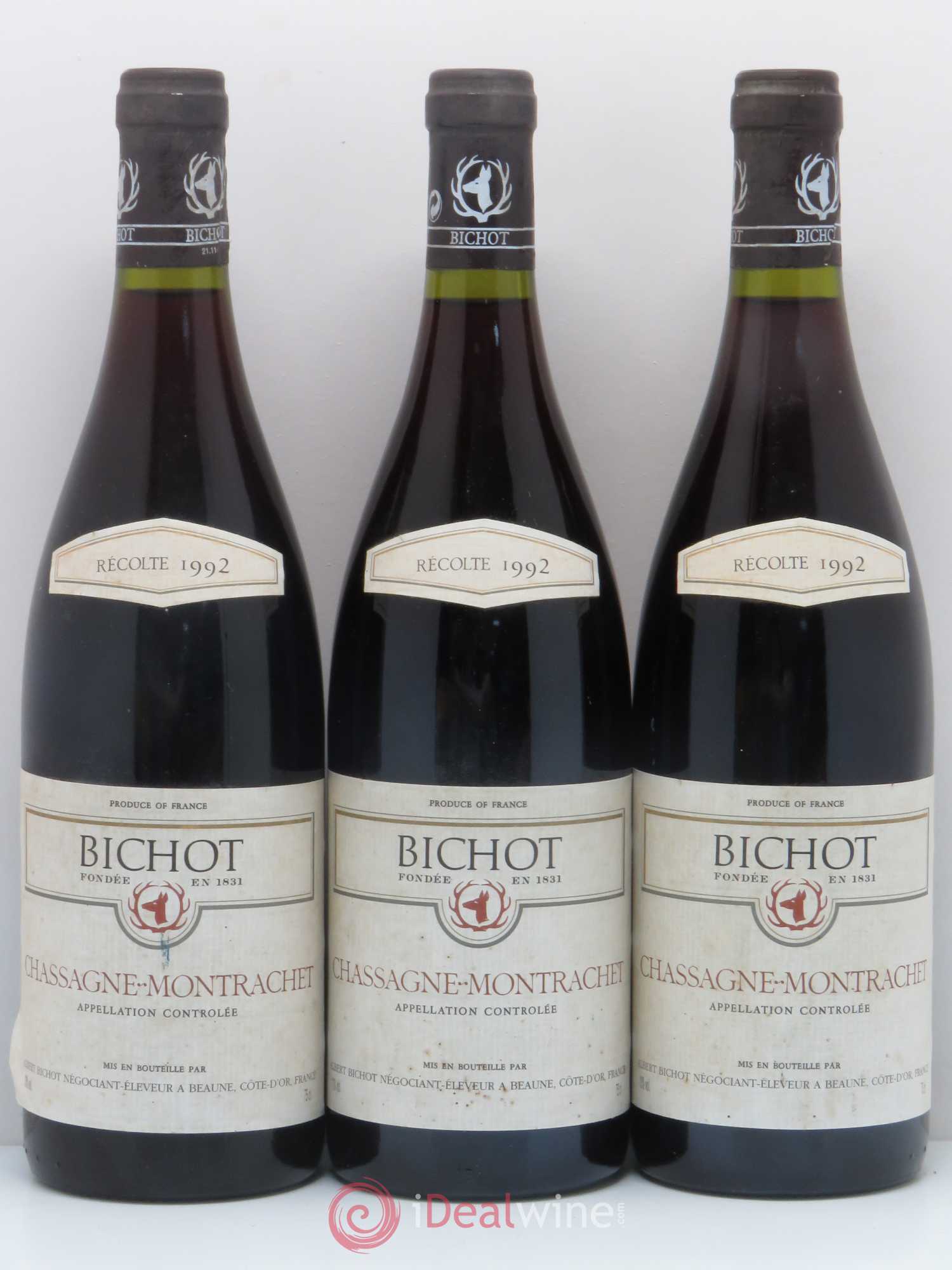 Chassagne-Montrachet Albert Bichot 1992 - Lot de 3 bouteilles - 0