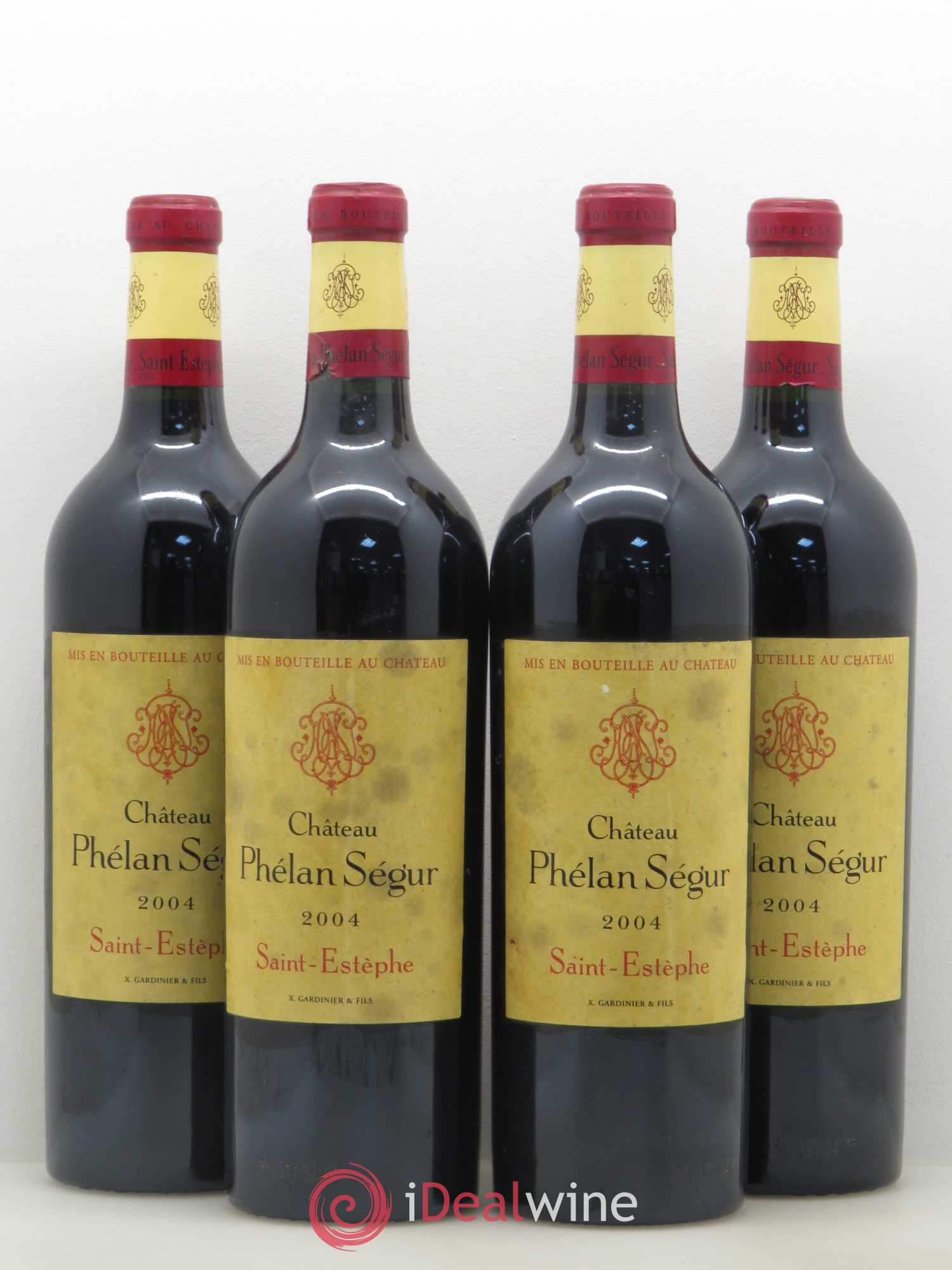 Château Phélan Ségur 2004 - Lot de 4 bouteilles - 0