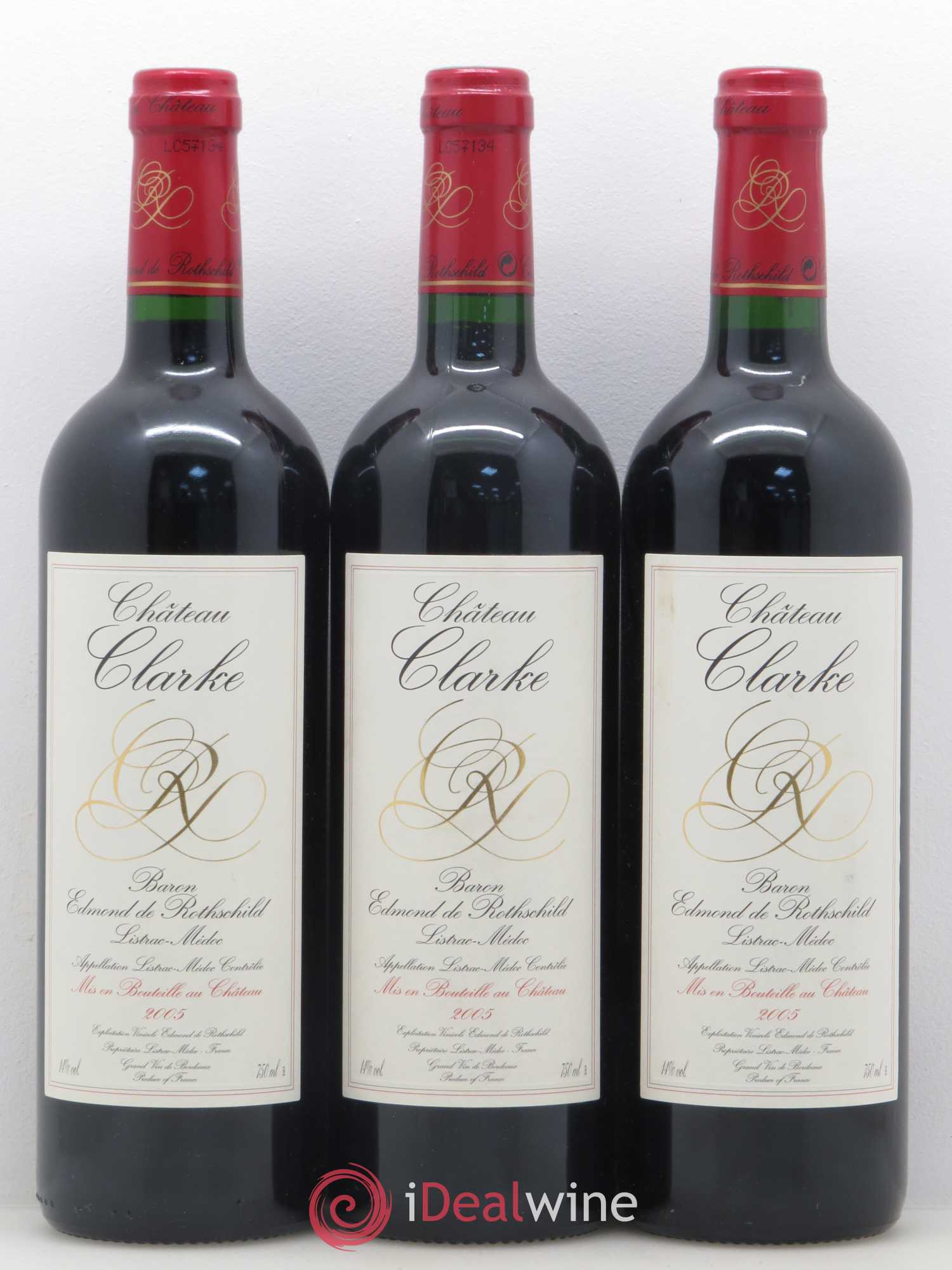Château Clarke 2005 - Lot de 12 bouteilles - 1