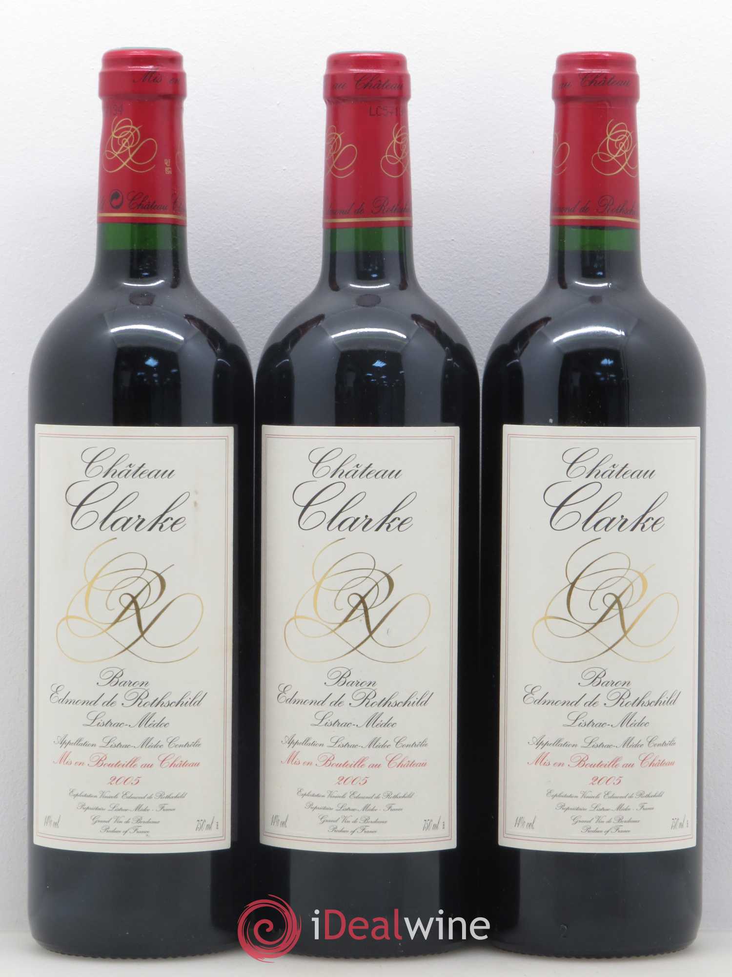 Château Clarke 2005 - Lot de 6 bouteilles - 1
