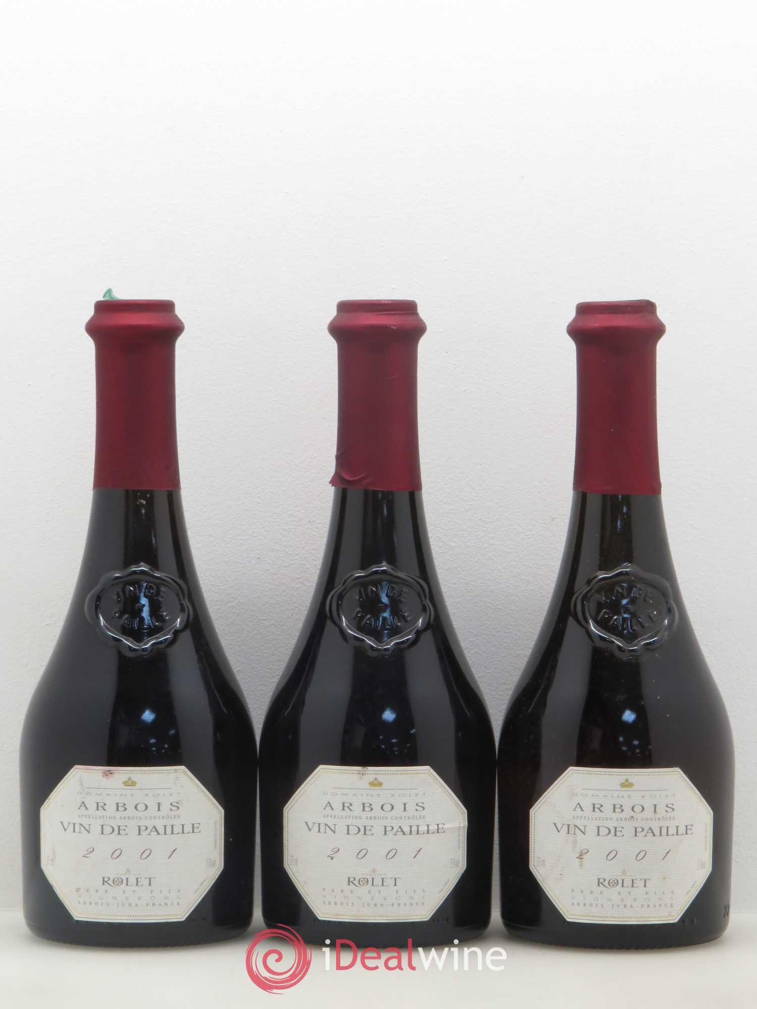 Arbois Vin De Paille Domaine Rolet 2001 - Posten von 3 Demi-Flaschen - 0