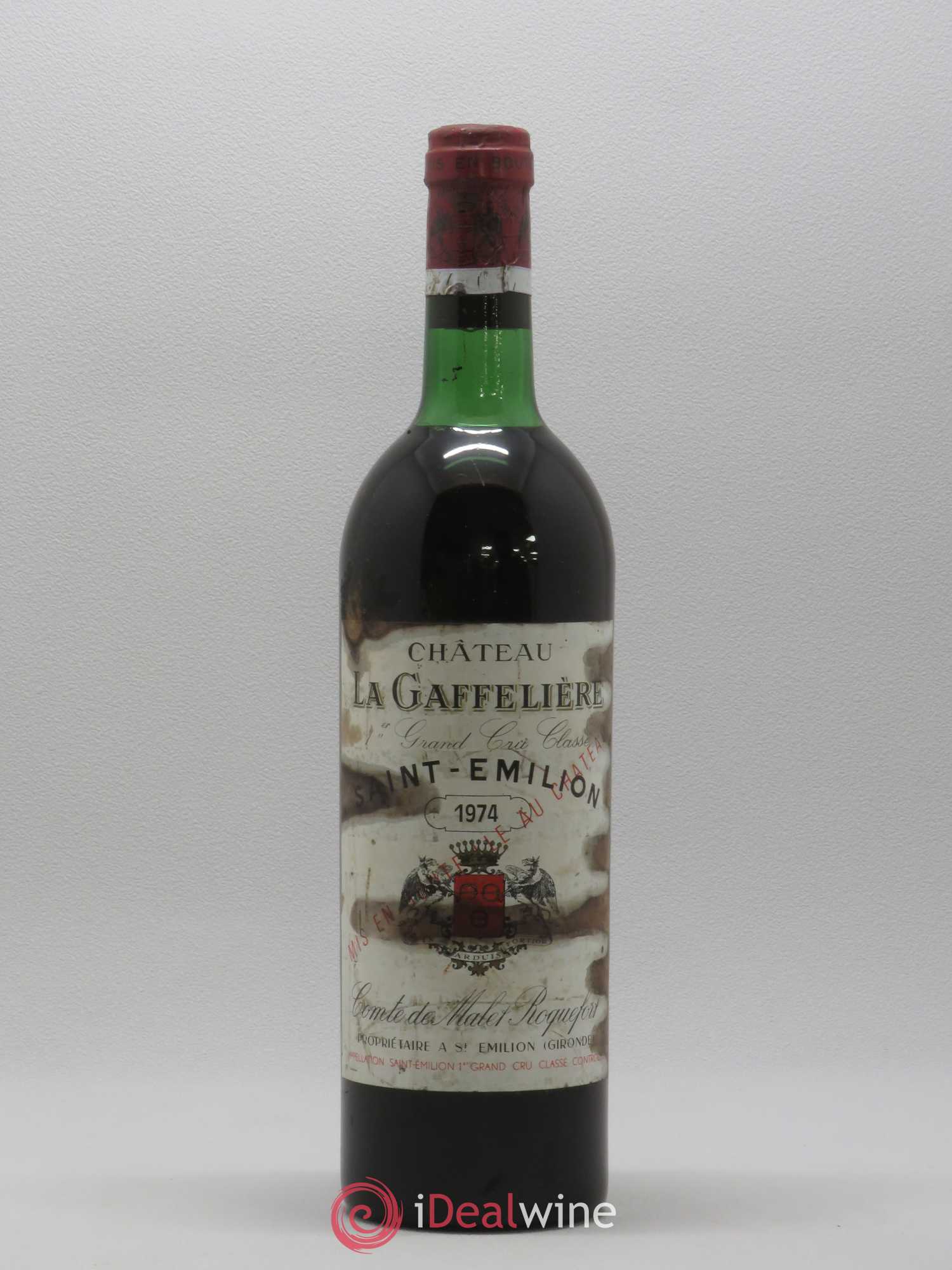 Château la Gaffelière 1er Grand Cru Classé B 1974 - Lot de 1 bouteille - 0