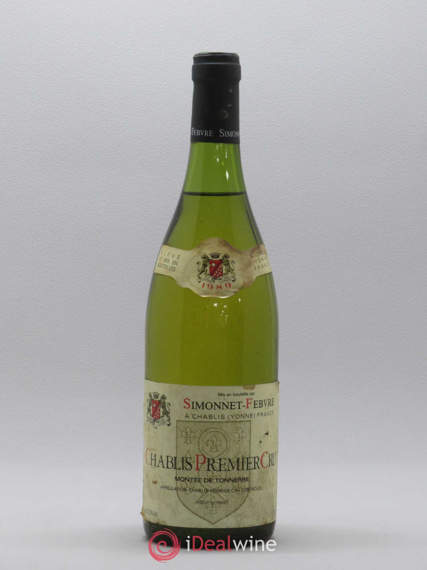 Chablis 1er Cru Simmonet-Febvre 1989 - Lot de 1 bouteille - 0