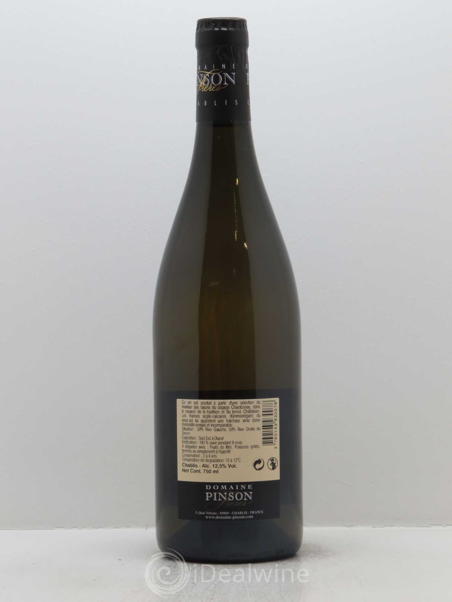 Chablis Pinson Frères (Domaine) 2016 - Lot de 1 bouteille - 1