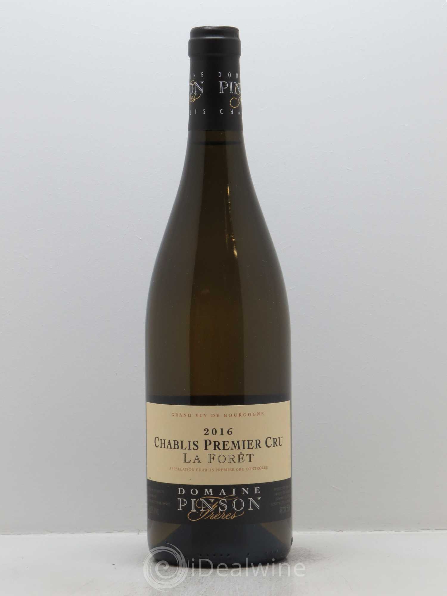 Chablis 1er Cru La Forêt Pinson Frères (Domaine) 2016 - Lot de 1 bouteille - 0