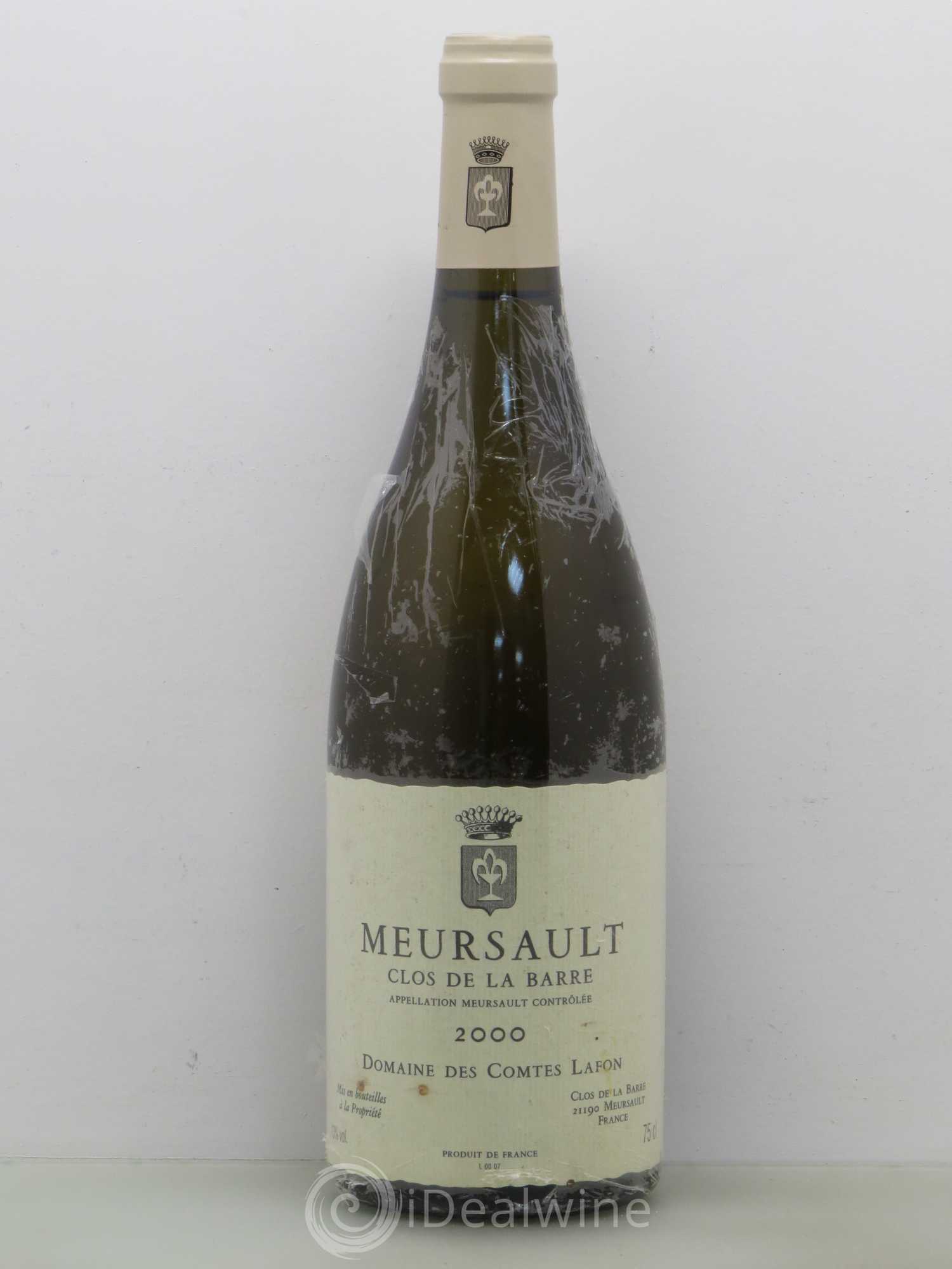 Meursault Clos de la Barre Comtes Lafon (Domaine des) 2000 - Posten von 1 Flasche - 0