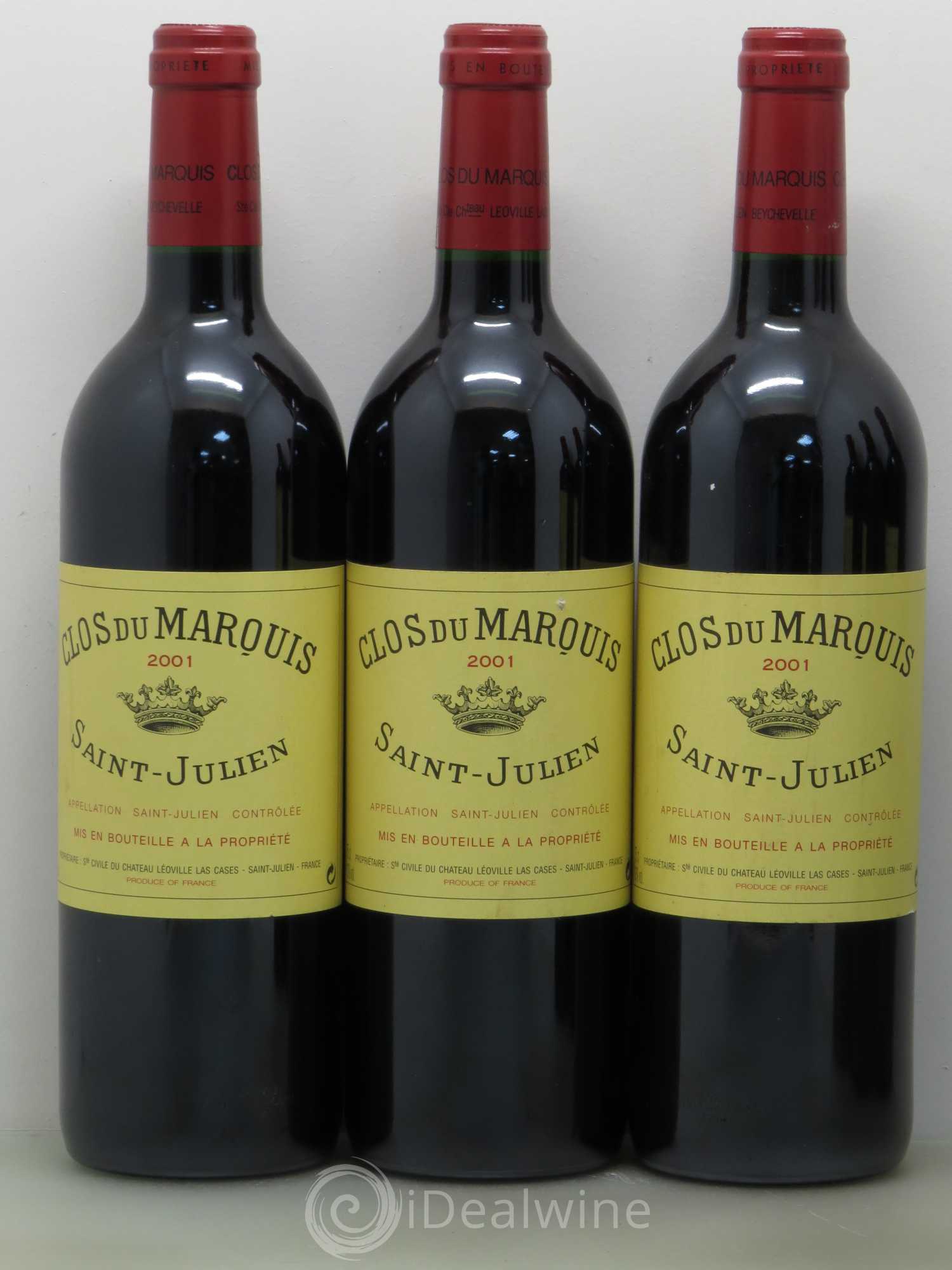 Clos du Marquis 2001 - Lot de 6 bouteilles - 1