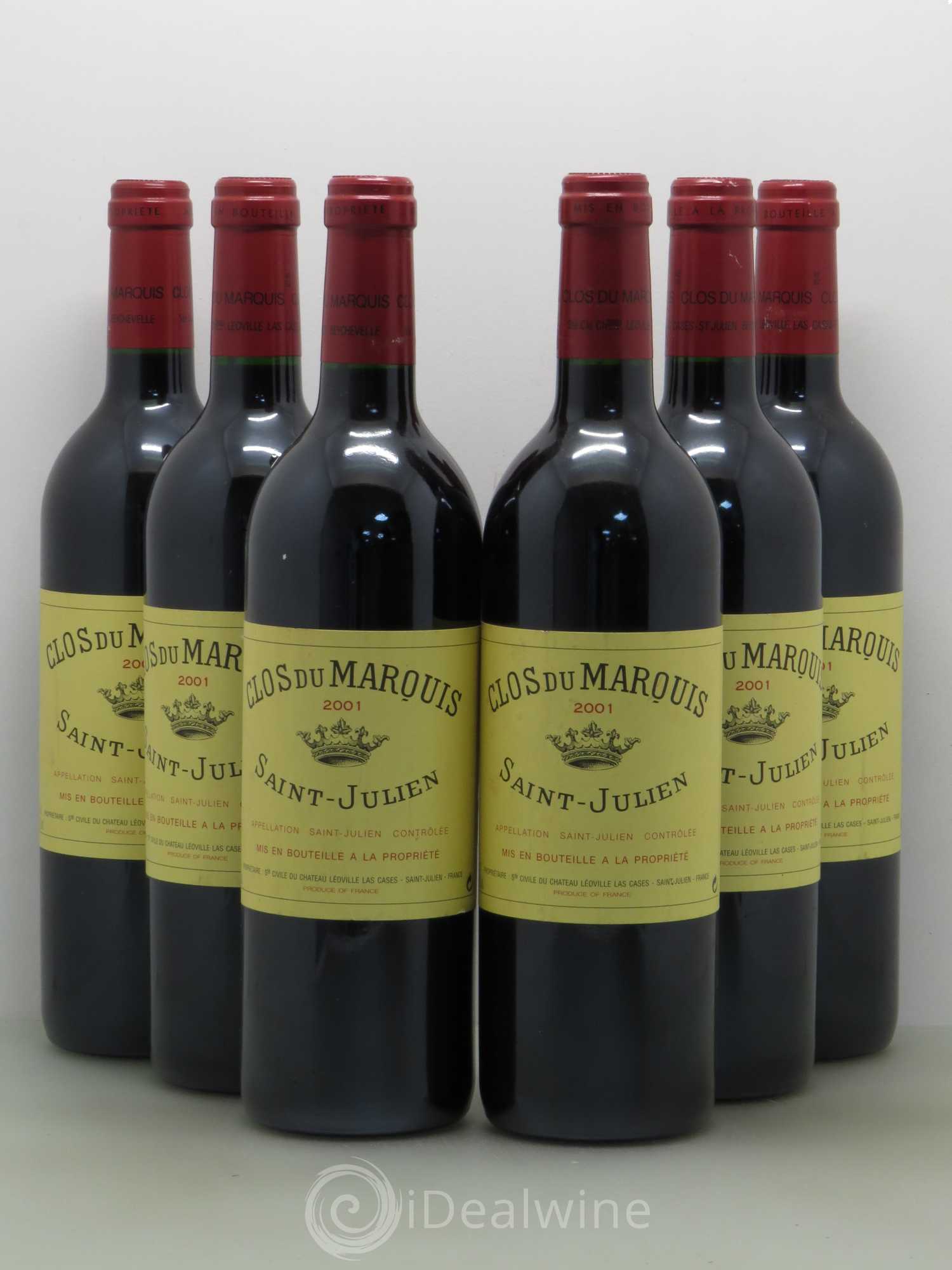 Clos du Marquis 2001 - Lot de 6 bouteilles - 0