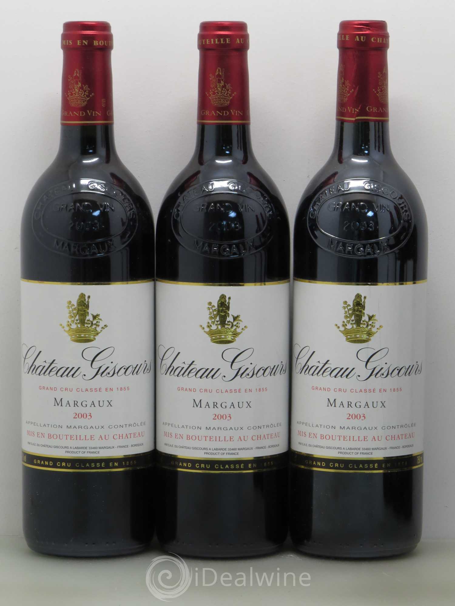 Château Giscours 3ème Grand Cru Classé 2003 - Lot de 6 bouteilles - 1