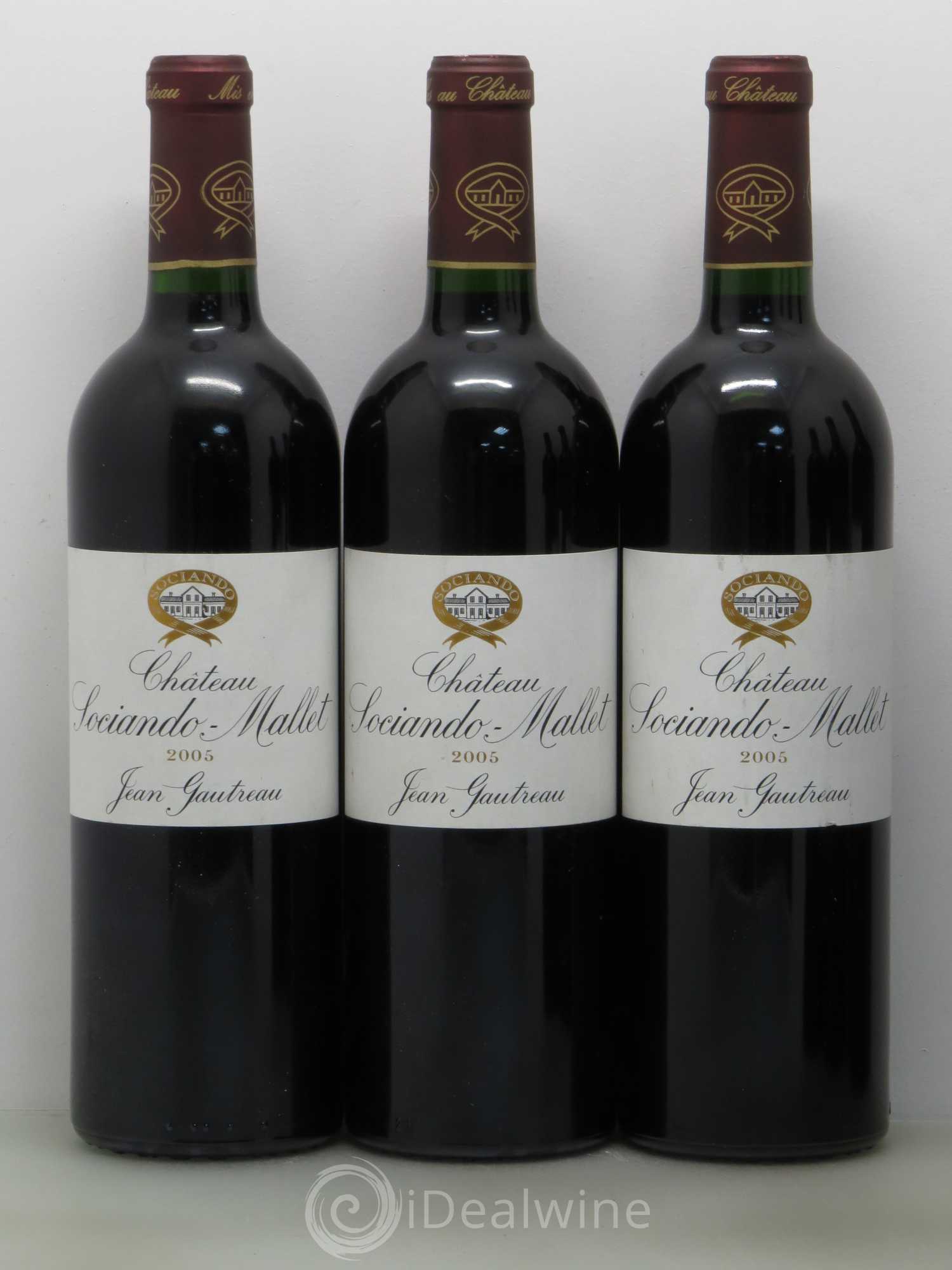 Château Sociando Mallet 2005 - Lot de 6 bouteilles - 1