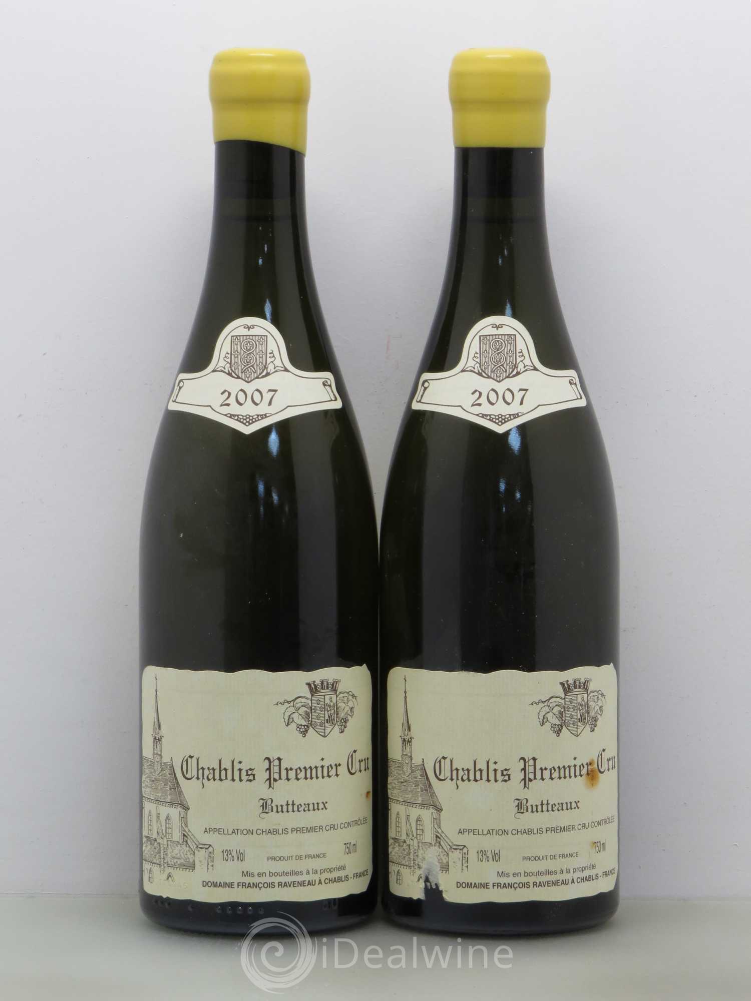 Chablis 1er Cru Butteaux Raveneau (Domaine) 2007 - Lot de 2 bouteilles - 0