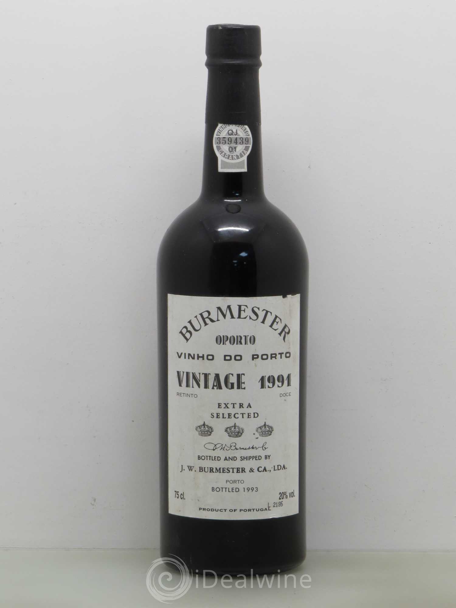 Porto Burmeister Extra selected 1991 - Posten von 1 Flasche - 0
