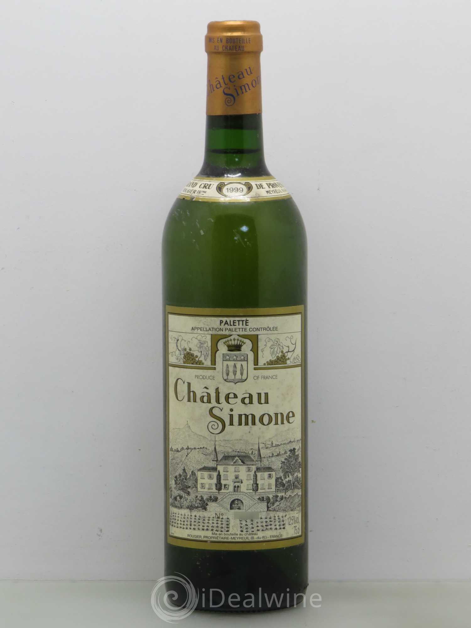 Palette Château Simone Famille Rougier 1999 - Lot de 1 bouteille - 0