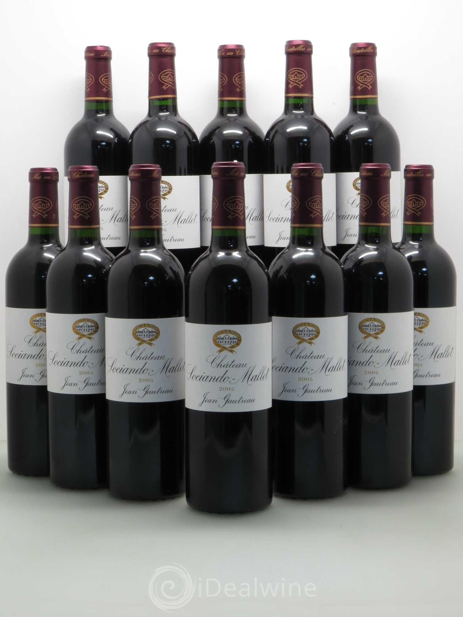 Château Sociando Mallet 2005 - Lot de 12 bouteilles - 0