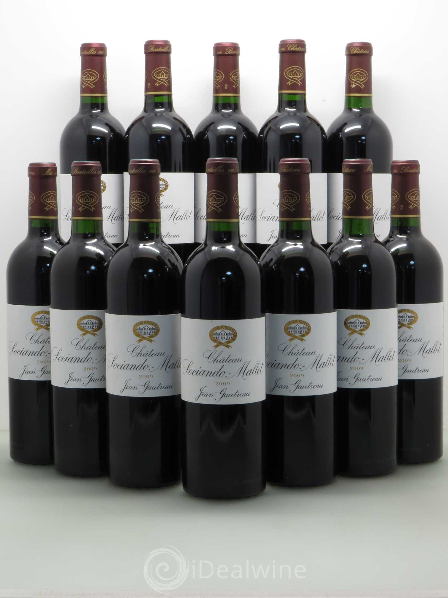 Château Sociando Mallet 2009 - Lot de 12 bouteilles - 0