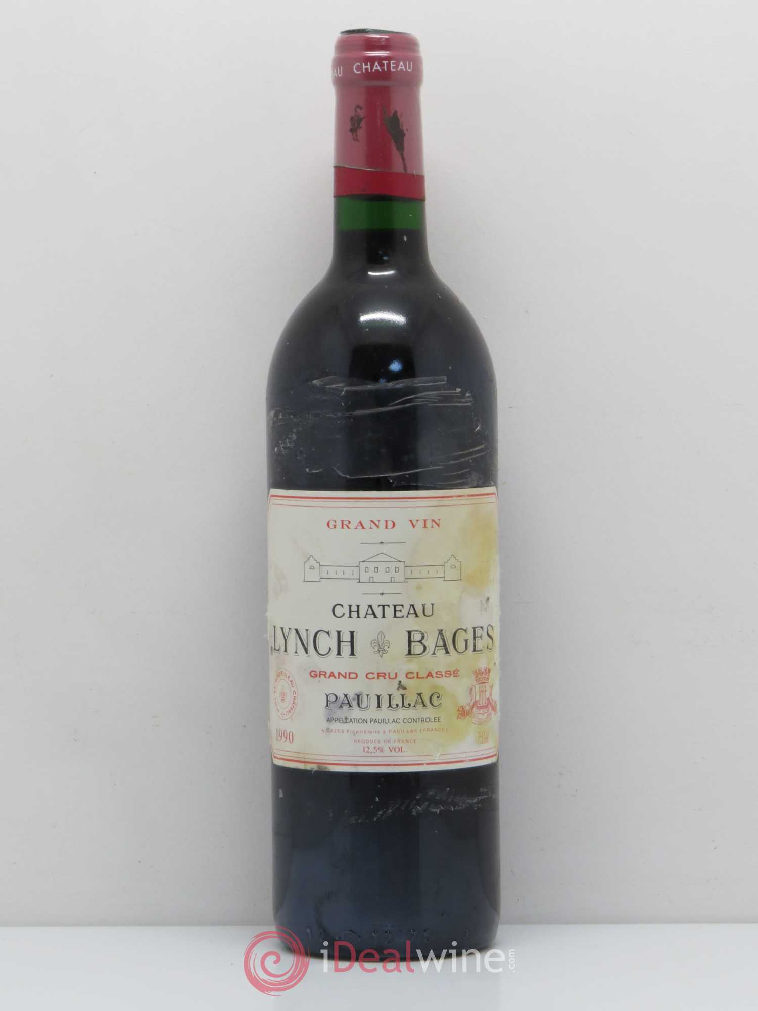Château Lynch Bages 5ème Grand Cru Classé 1990 - Lot de 1 bouteille - 0