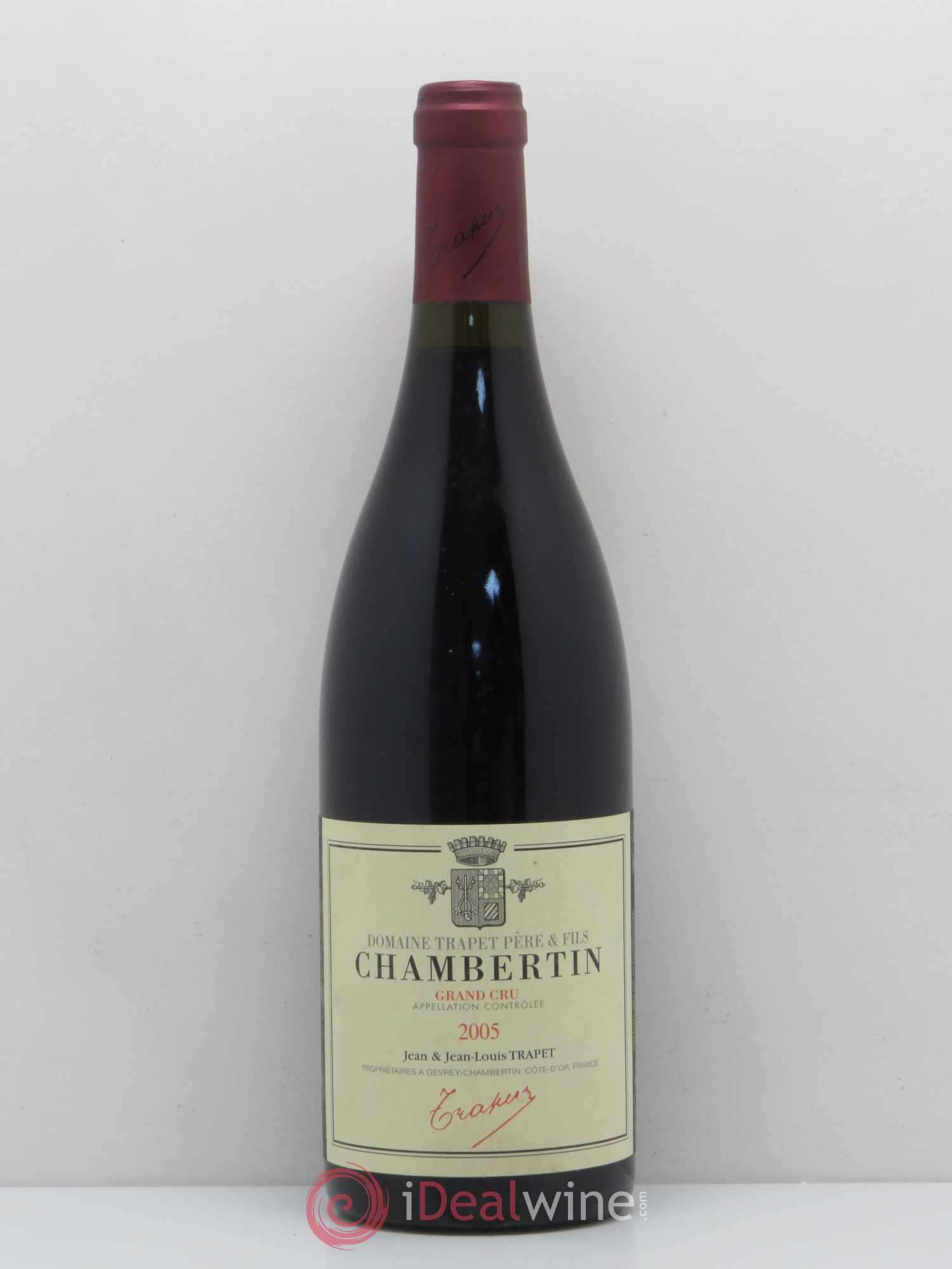 Chambertin Grand Cru Domaine Trapet 2005 - Lot de 1 bouteille - 0