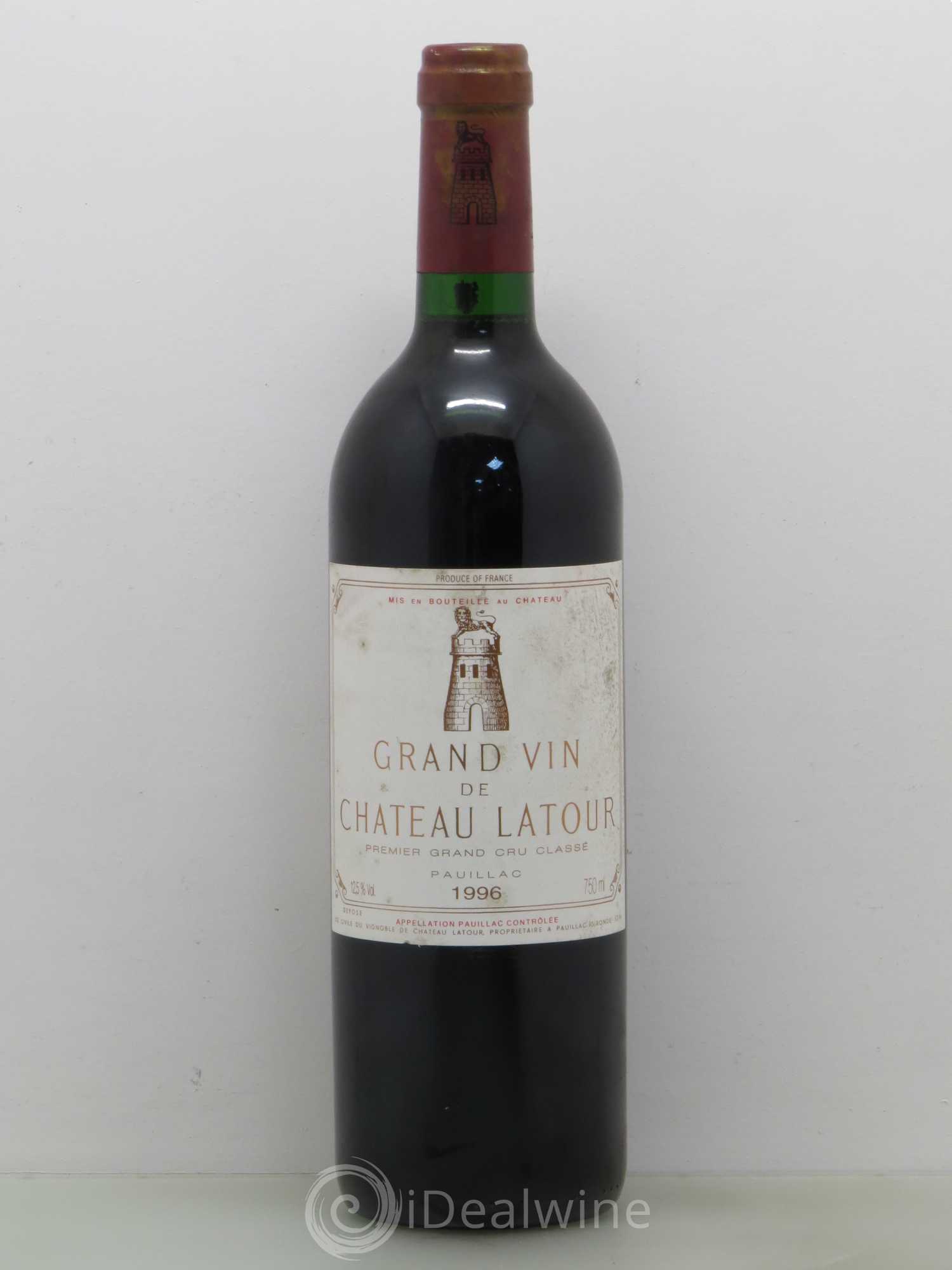 Château Latour 1er Grand Cru Classé 1996 - Lot de 1 bouteille - 0