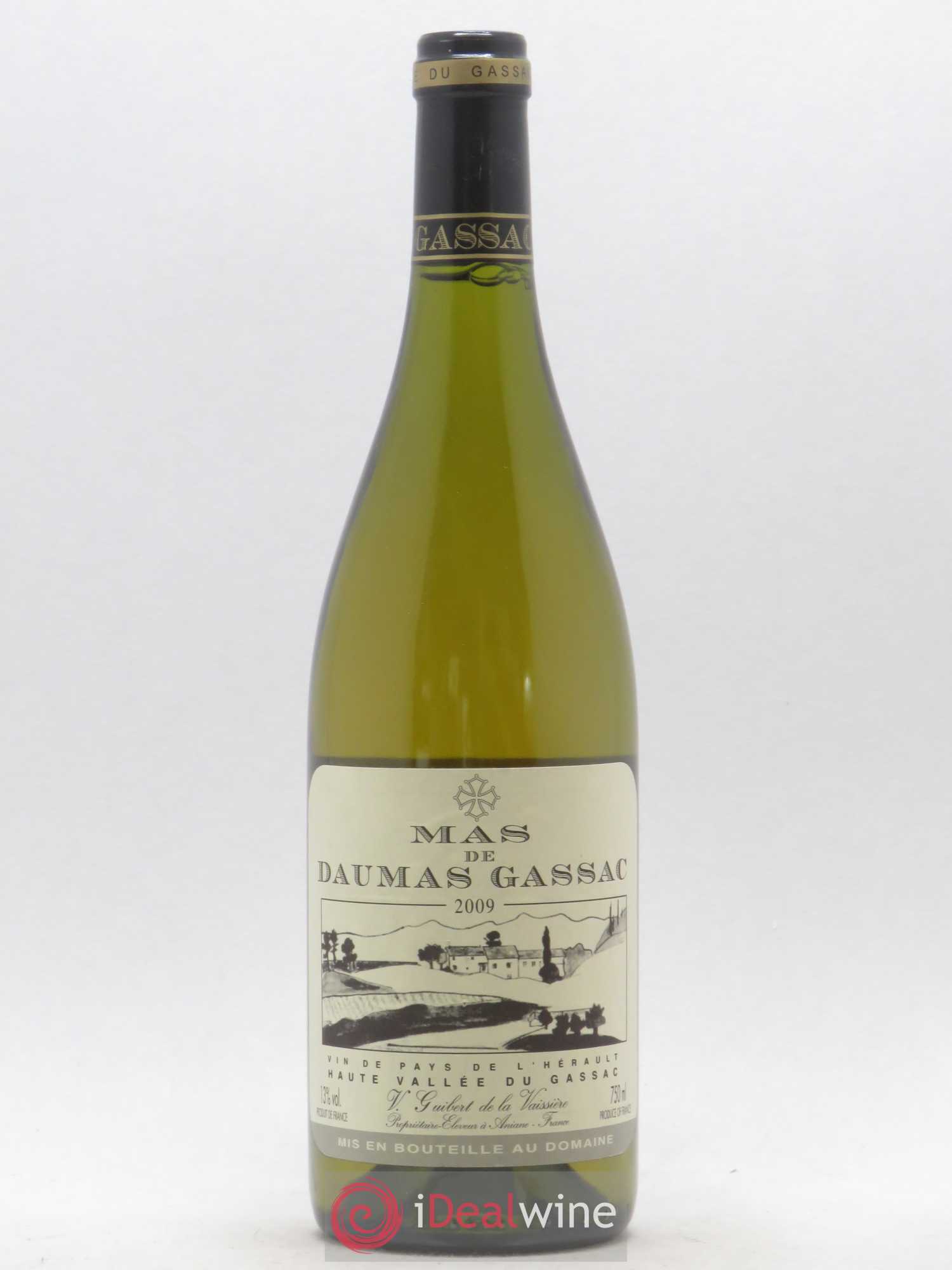 Saint-Guilhem-le-Désert - Cité d'Aniane Mas Daumas Gassac Famille Guibert de La Vaissière 2009 - Lot de 1 bouteille - 0