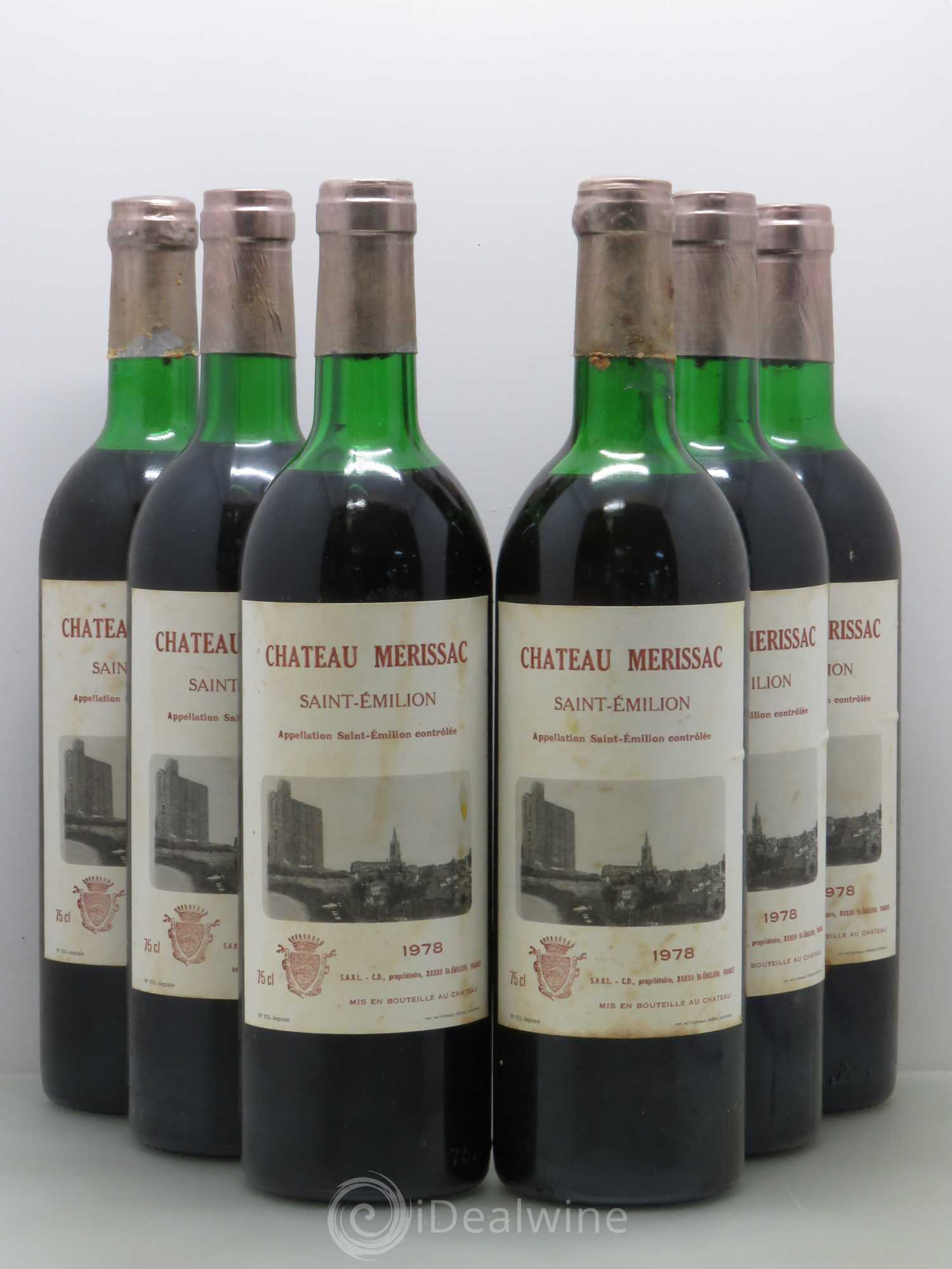 Saint-Émilion Château Merissac 1978 - Posten von 6 Flaschen - 0