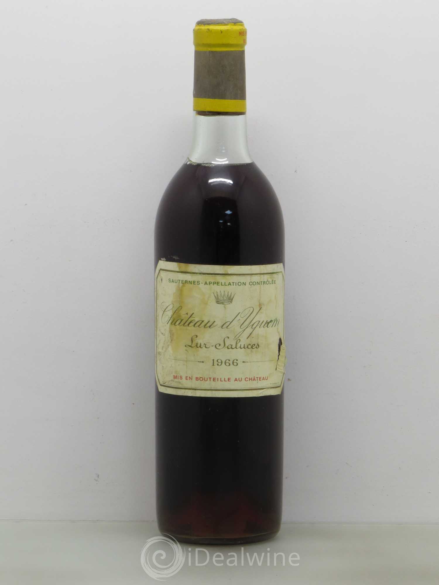 Château d' Yquem 1er Cru Classé Supérieur 1966 - Lot de 1 bouteille - 0