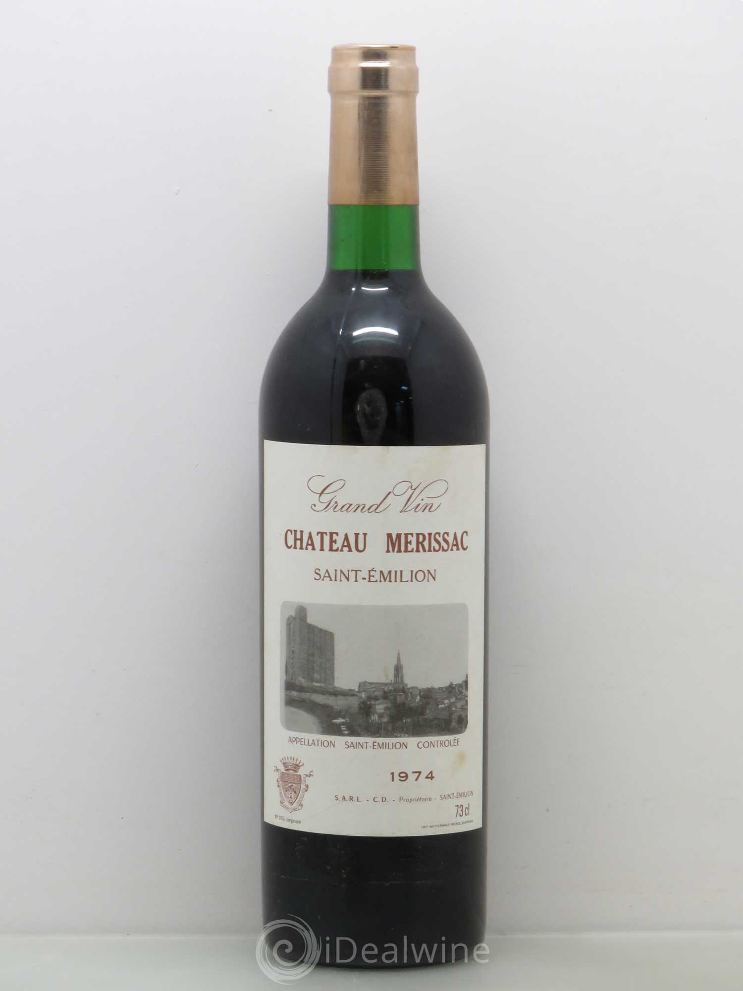 Saint-Émilion Château Merissac 1974 - Lot de 1 bouteille - 0