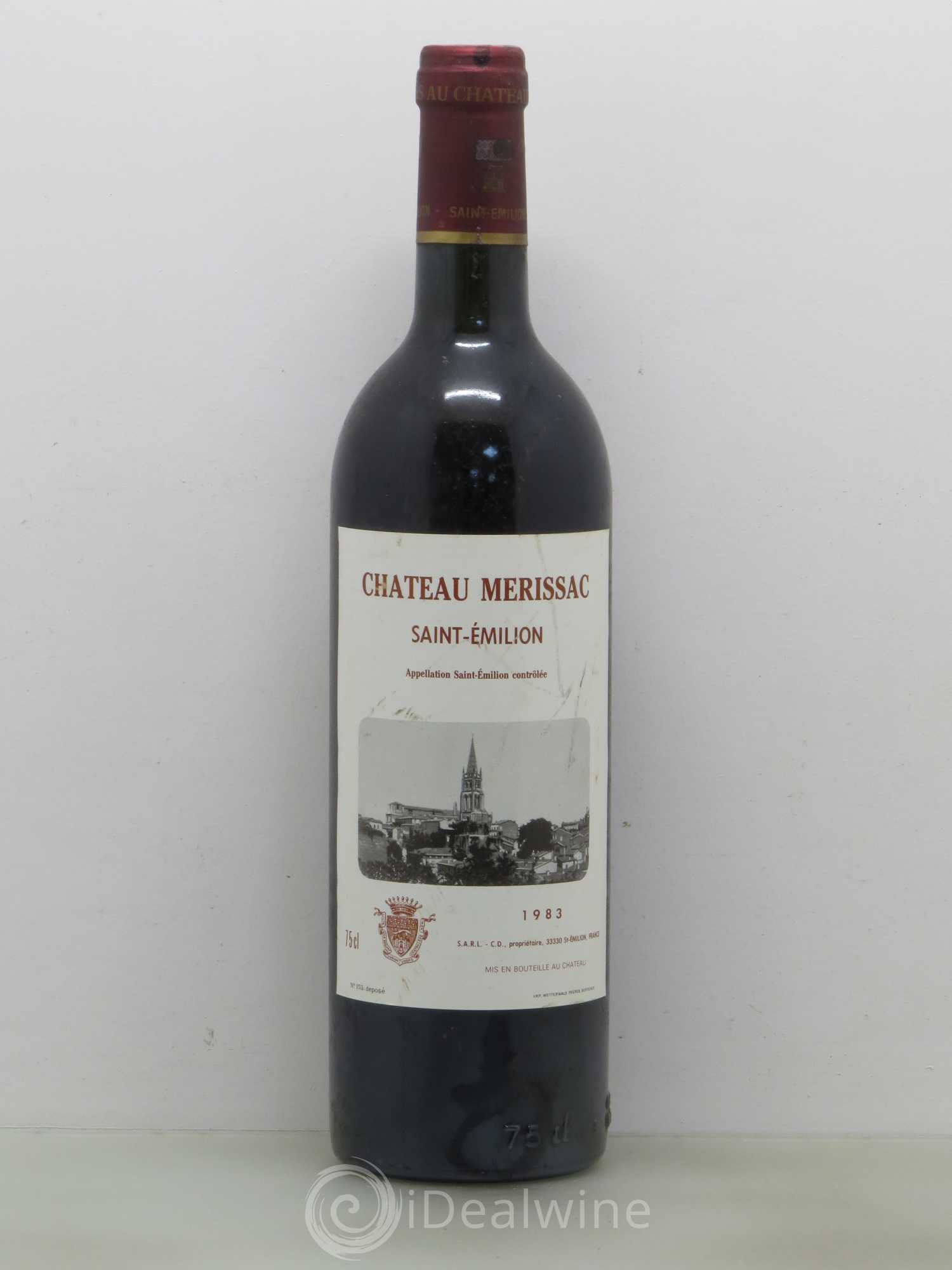 Saint-Émilion Château Merissac 1983 - Lot de 1 bouteille - 0