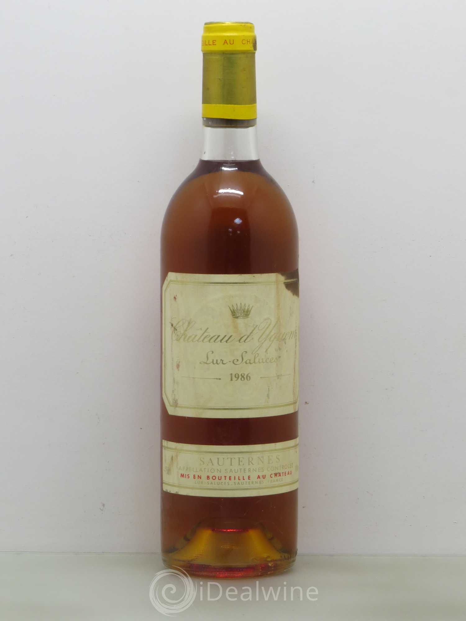 Château d' Yquem 1er Cru Classé Supérieur 1986 - Lotto di 1 bottiglia - 0