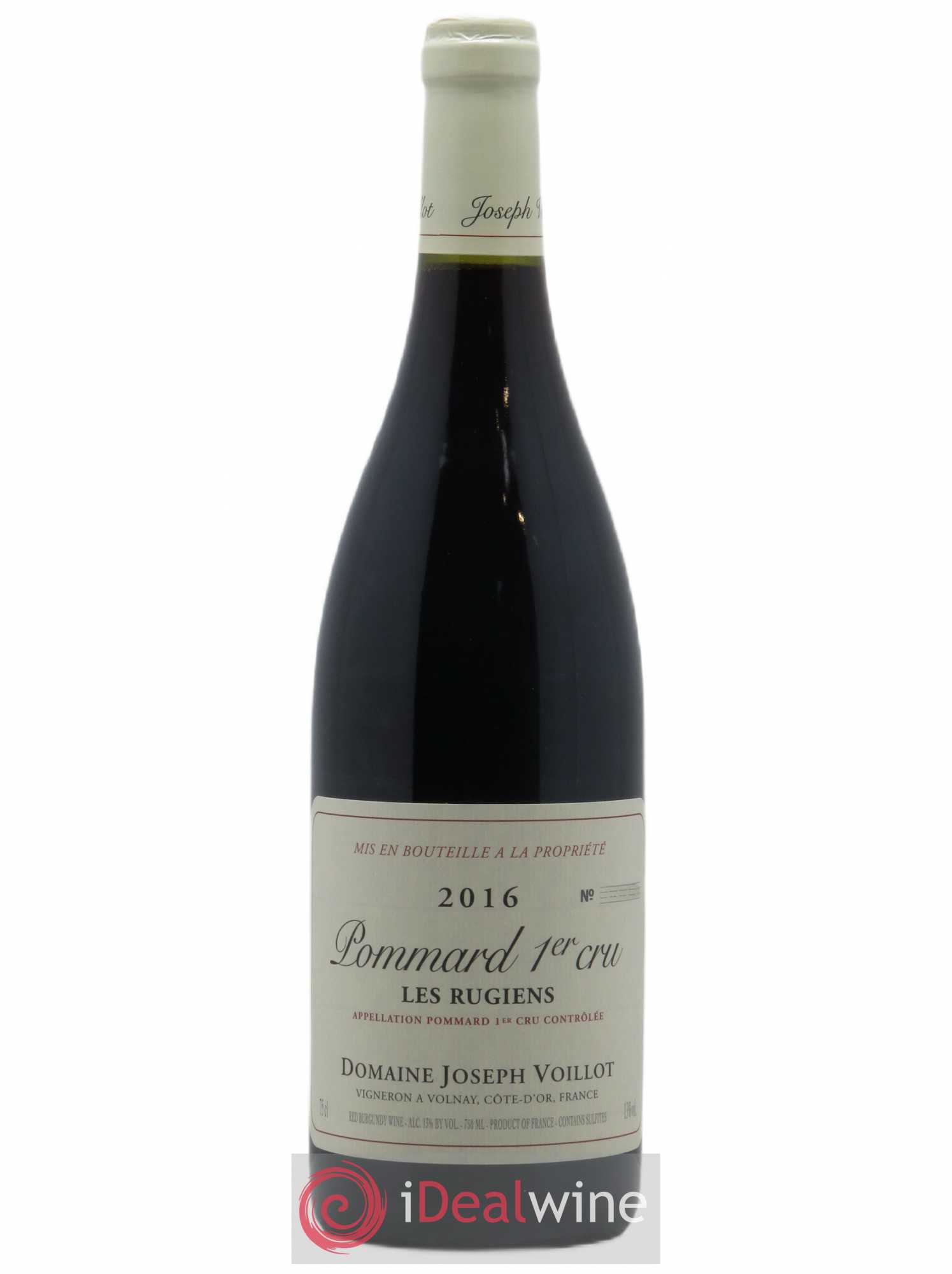 Pommard 1er Cru Les Rugiens Joseph Voillot (Domaine) 2016 - Lot de 1 bouteille - 0