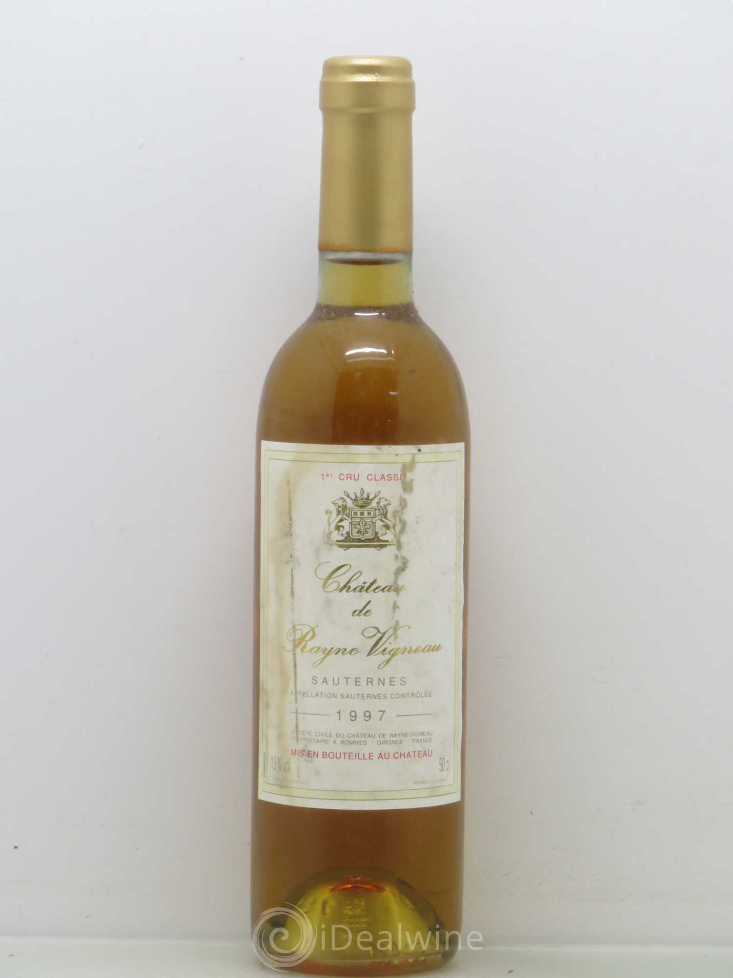 Château de Rayne Vigneau 1er Grand Cru Classé (50cl) 1997 - Lotto di 1 bottiglia - 0