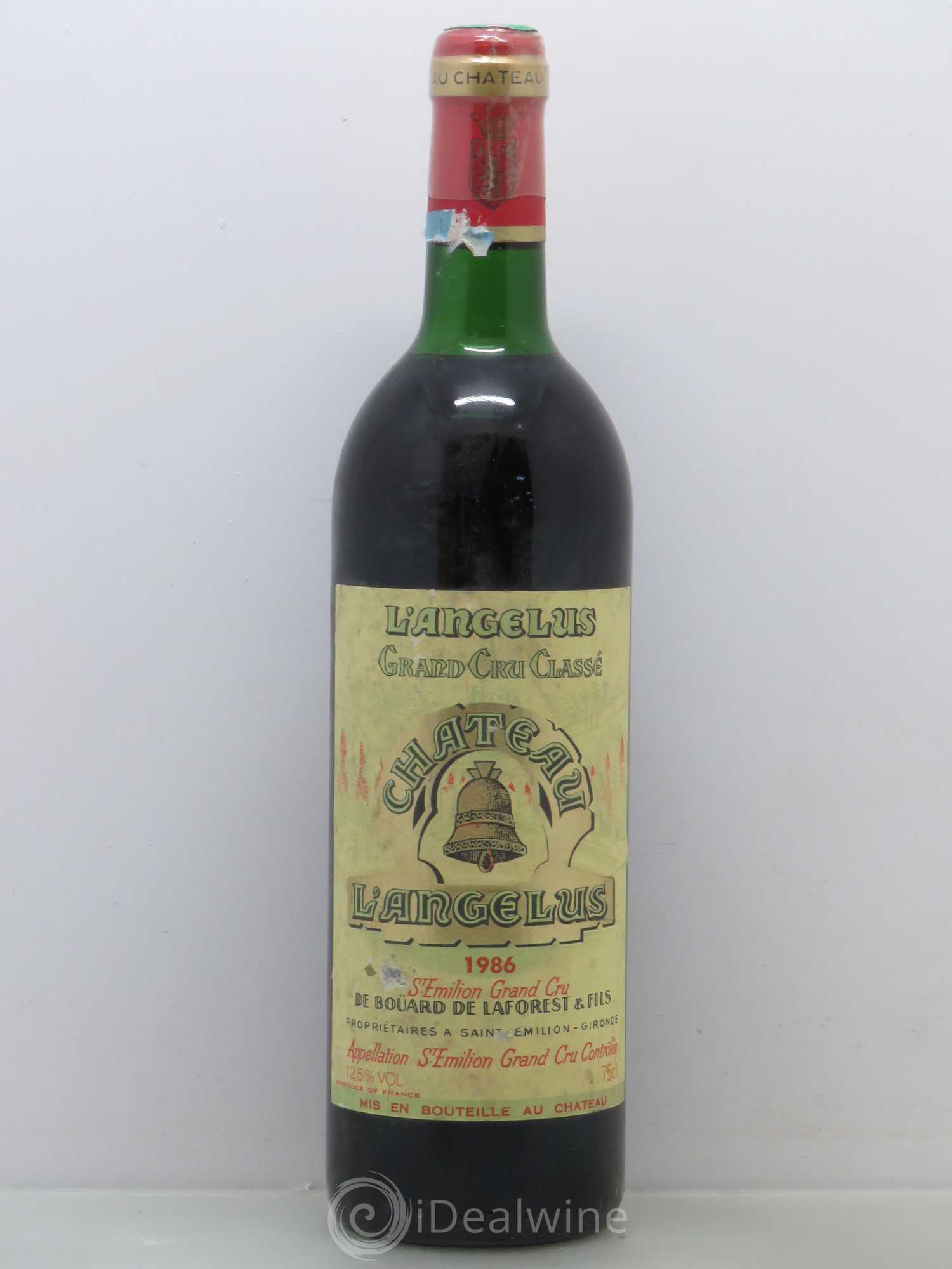 Château Angélus 1er Grand Cru Classé A 1986 - Lot de 1 bouteille - 0