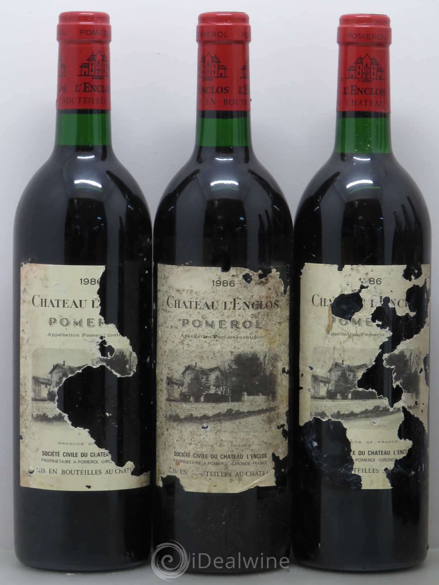 Château l' Enclos 1986 - Lot de 6 bouteilles - 1